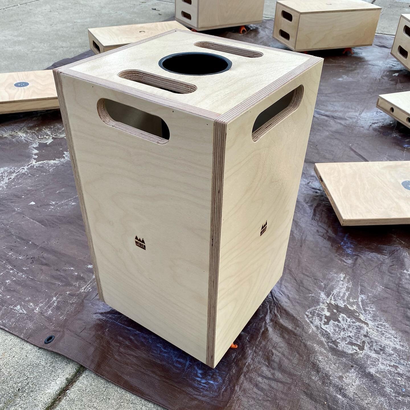 On this latest run of apple boxes I was asked if I could make a &ldquo;boom box,&rdquo; a double wide apple box with a tube down the center to hold a boom pole while on sets. I&rsquo;m fairly happy with how this run came out. @gaffermong @questsandch