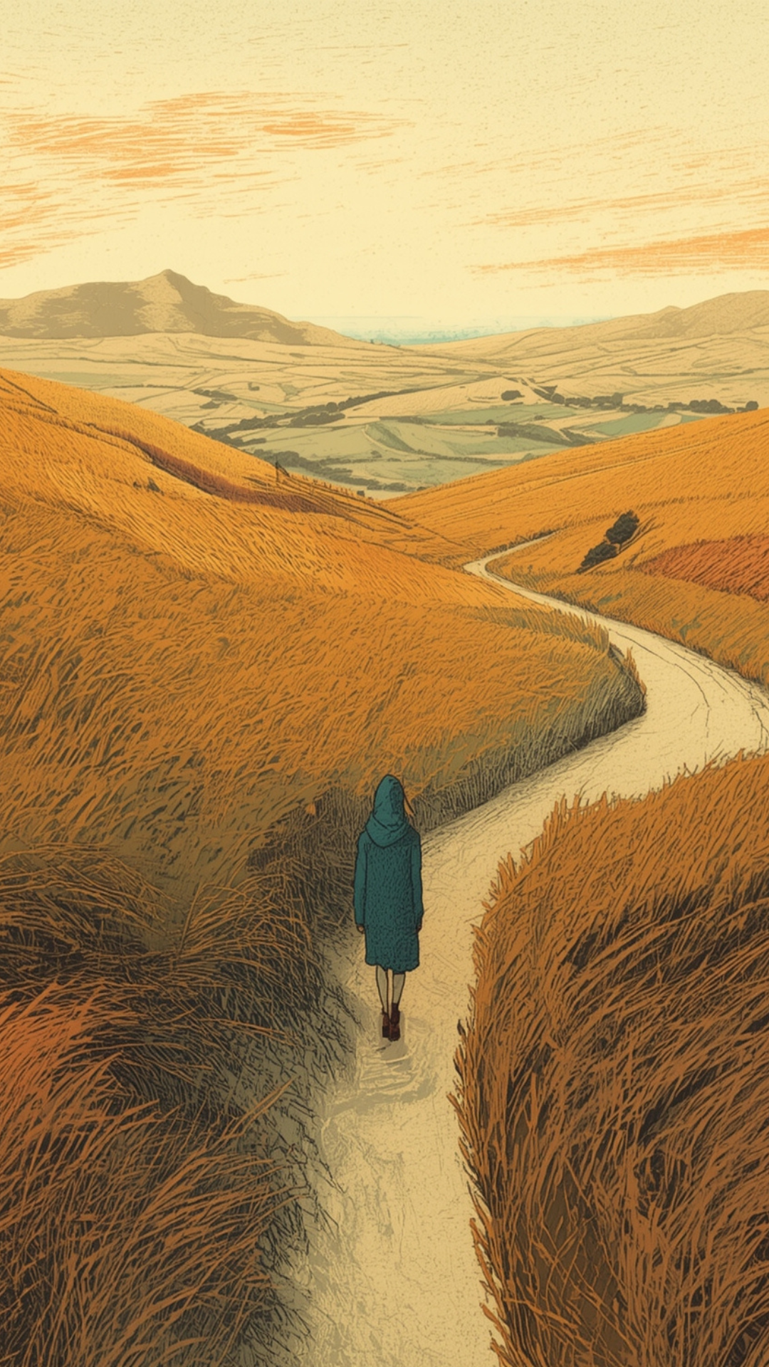 Rolling Hills at Twilight