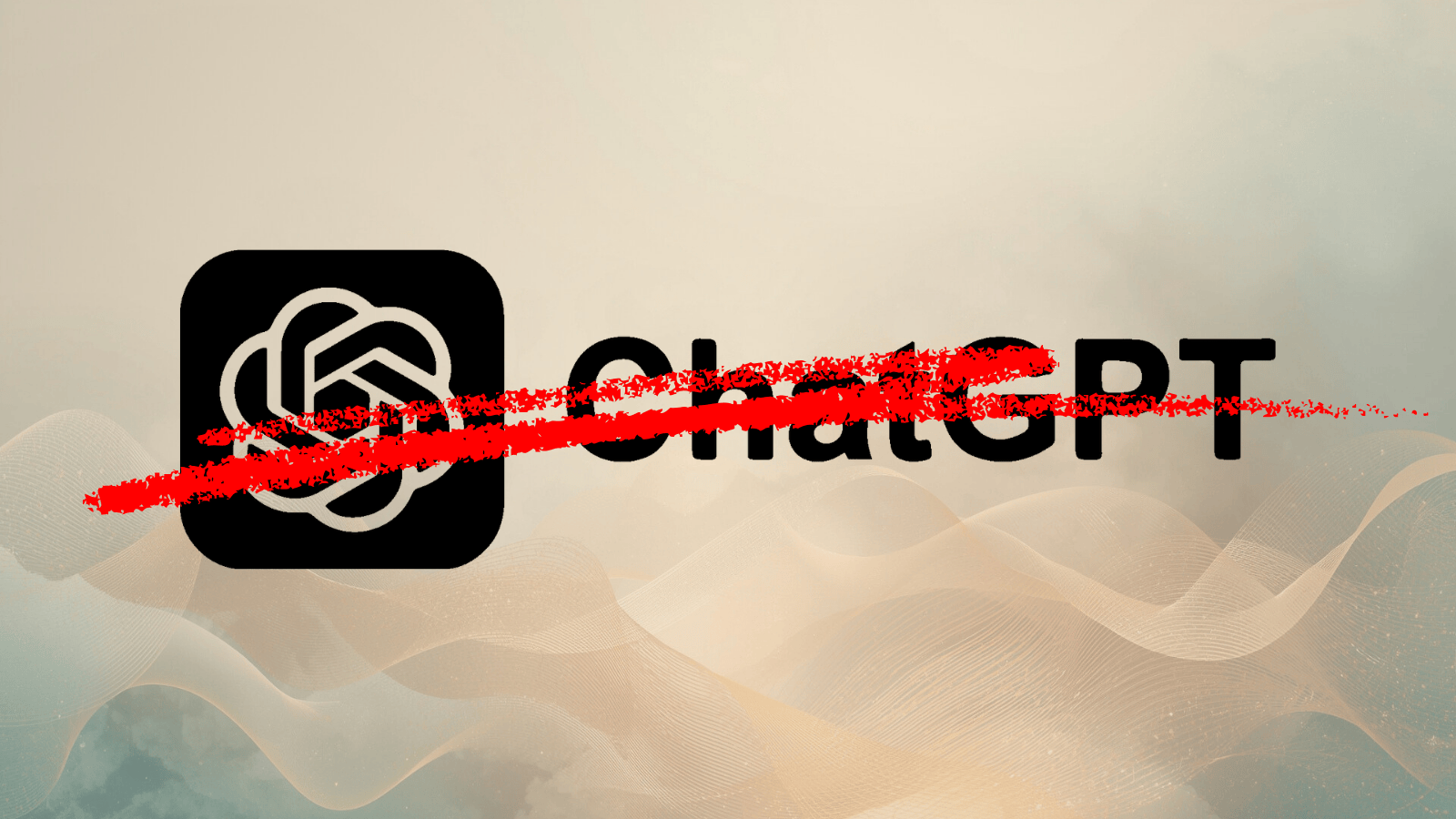 Hero image showing the ChatGPT logo with a bold red strike‑through, illustrating the decision to cancel a ChatGPT subscription in 2026 after OpenAI’s Pentagon deal.