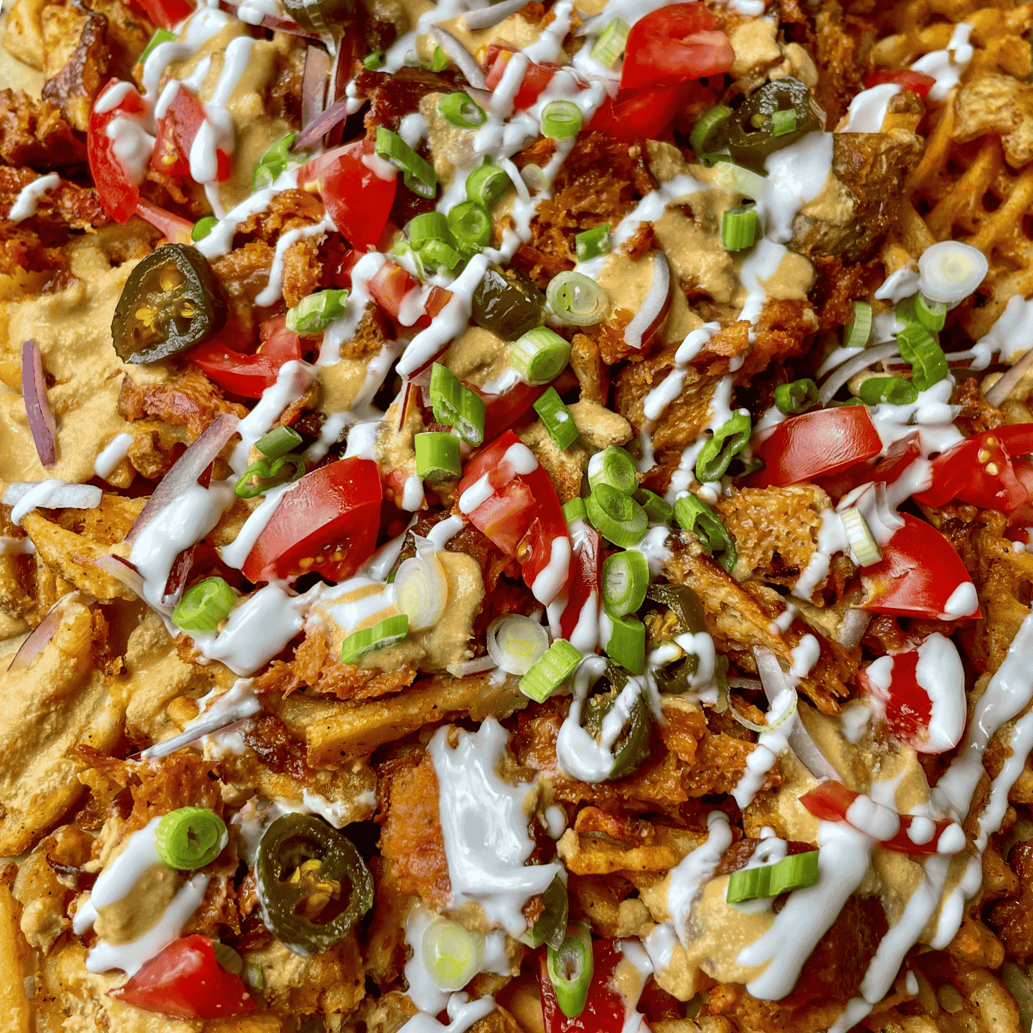 Loaded BBQ Waffle Fries