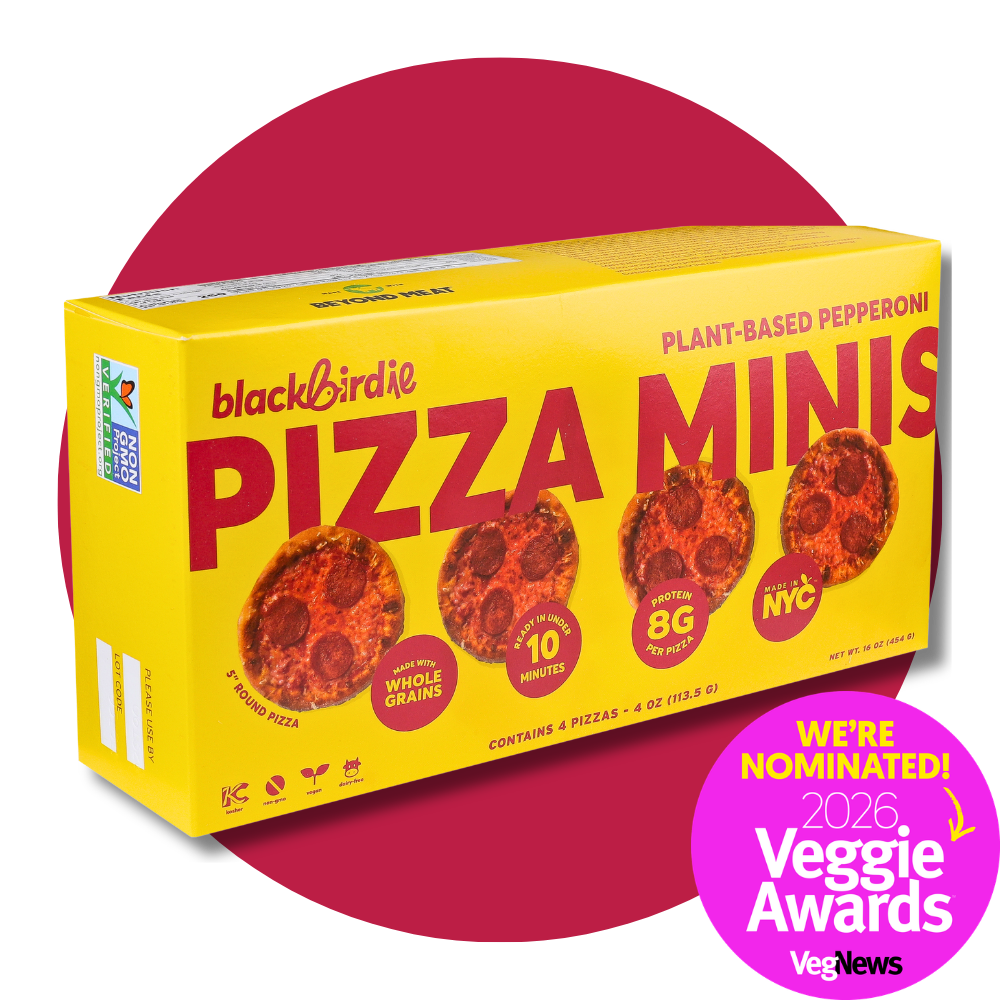 Blackbird Foods plant-based pepperoni pizza mini