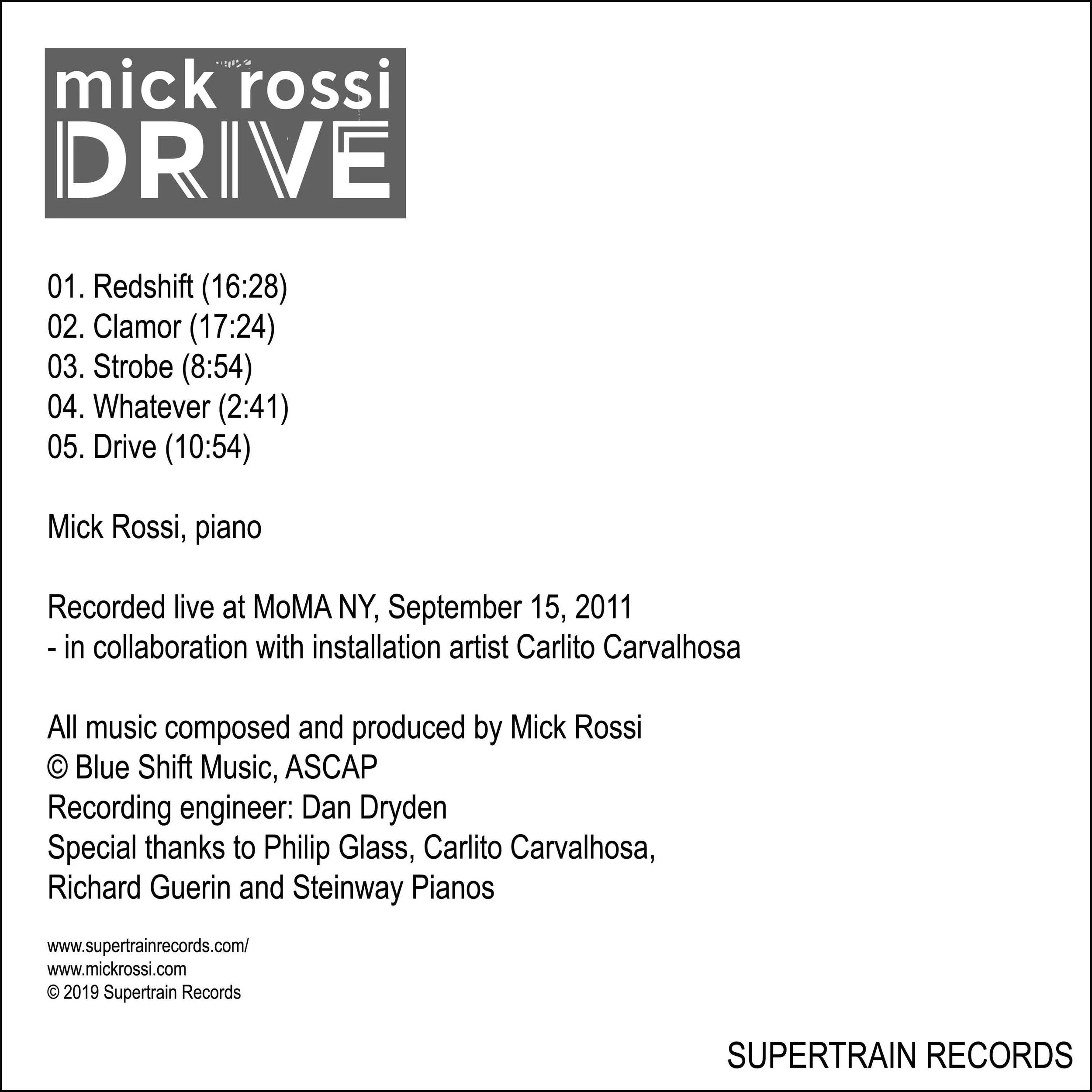 Mick Rossi - Drive