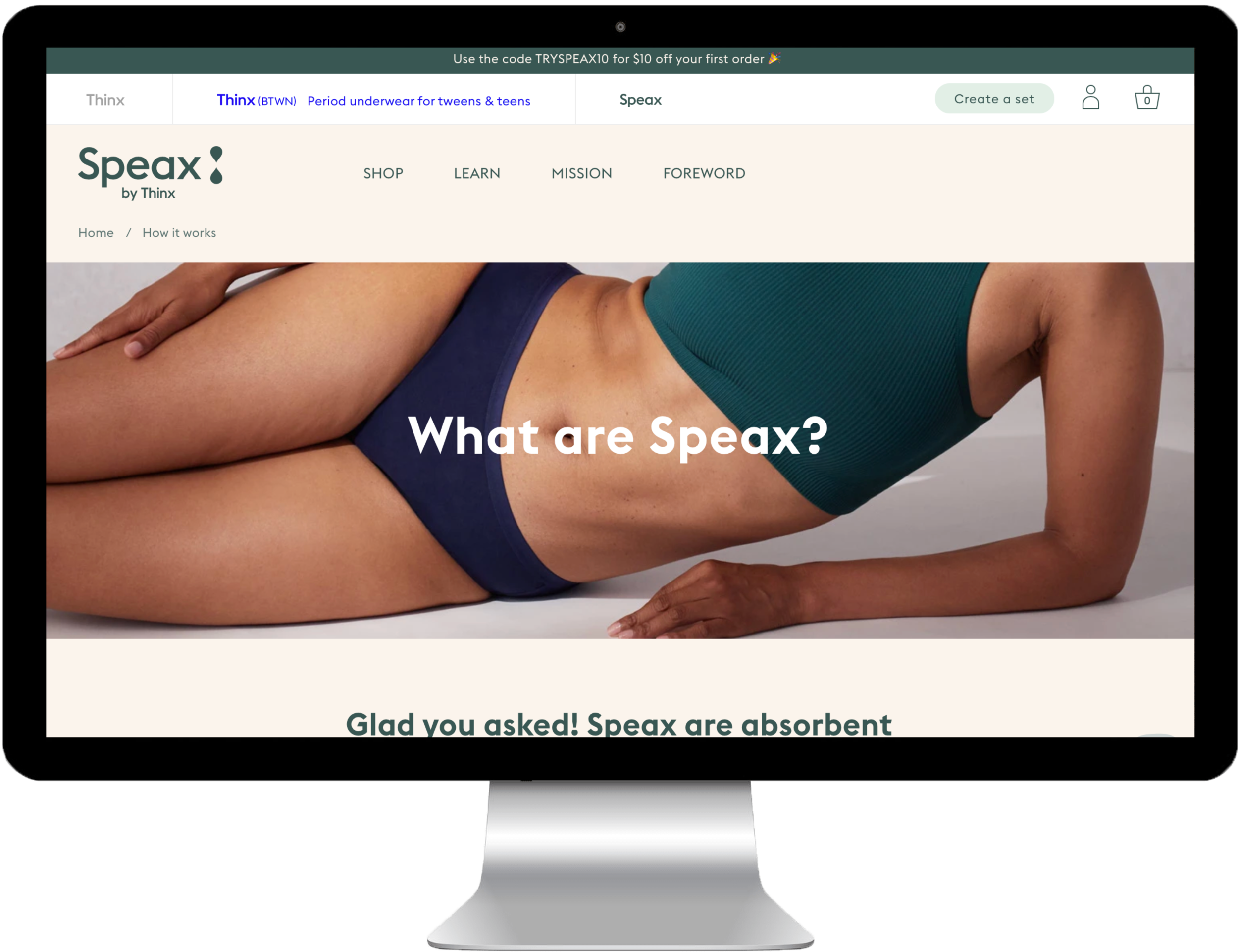 Speax by Thinx Promo Code 