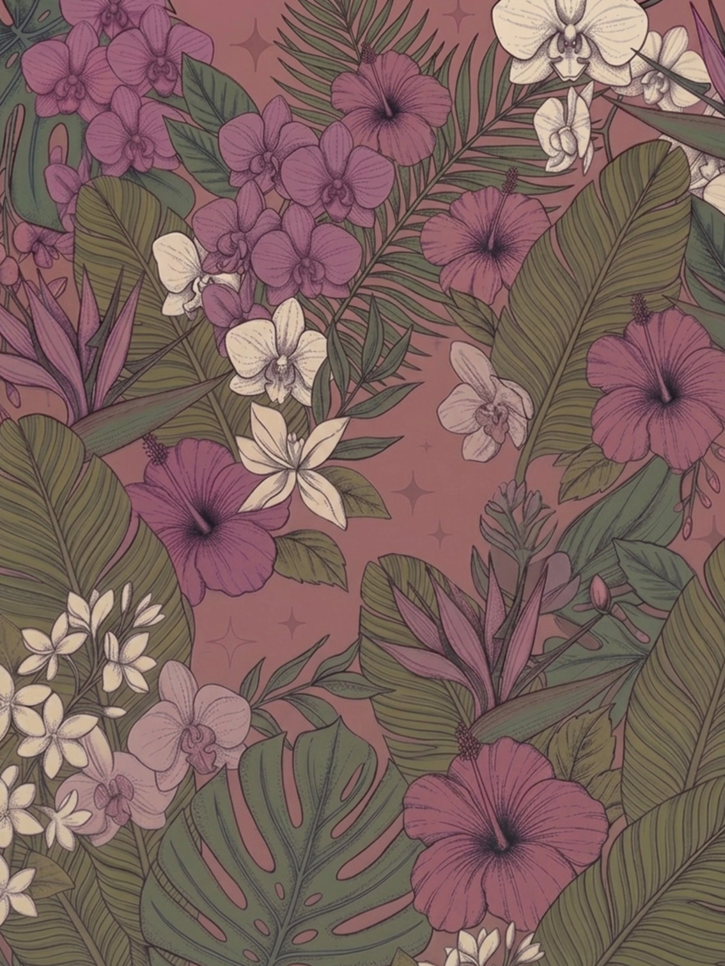 "Tropical Flowers II"