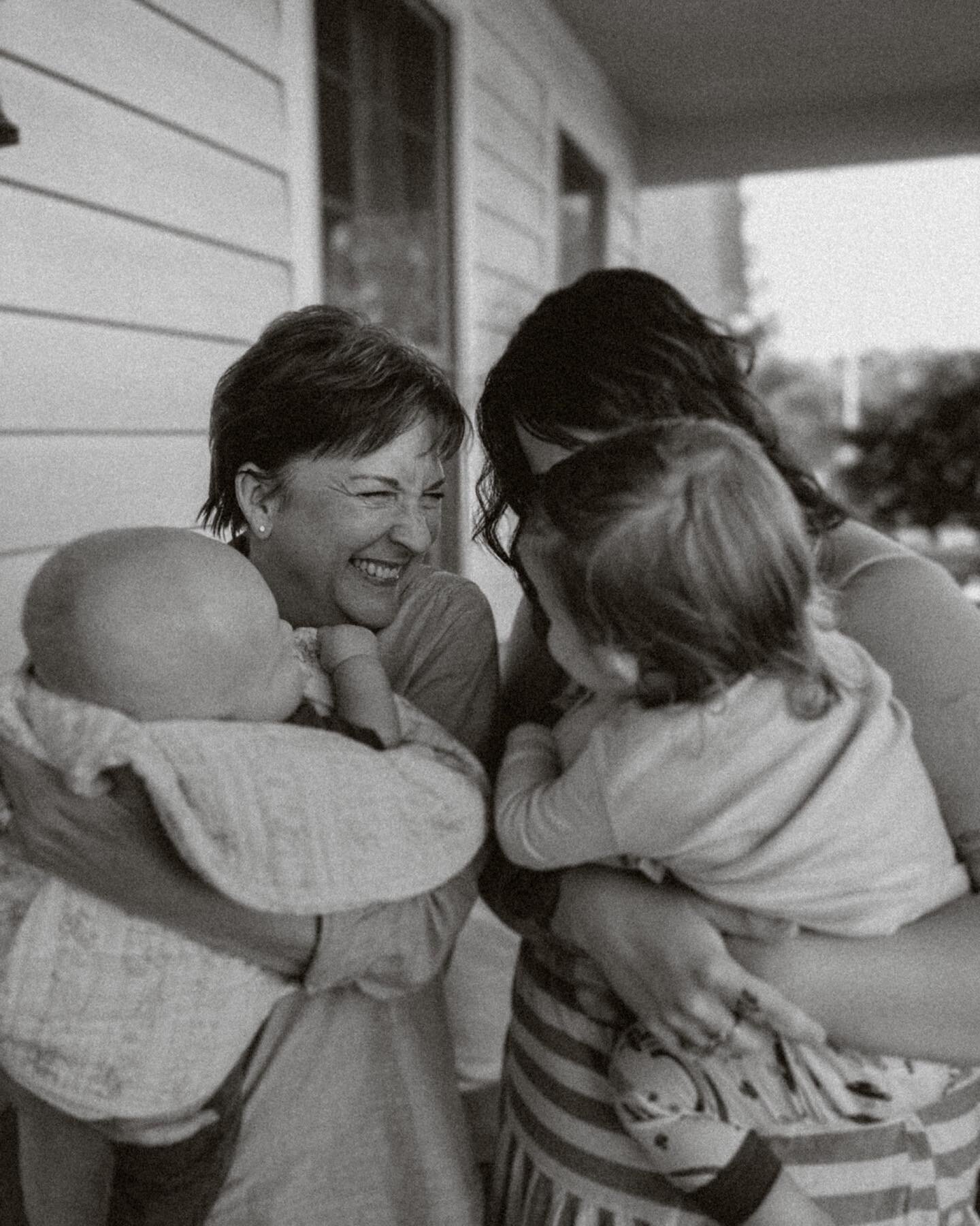 My mom, her babies, their babies. Laurie has been in the service since 1987 and is our veteran Mother &mdash; 36 years of duty. Abbey is our most recent recruit, joining up just 13 weeks ago with the birth of Charles Stephen. Daniella made it through