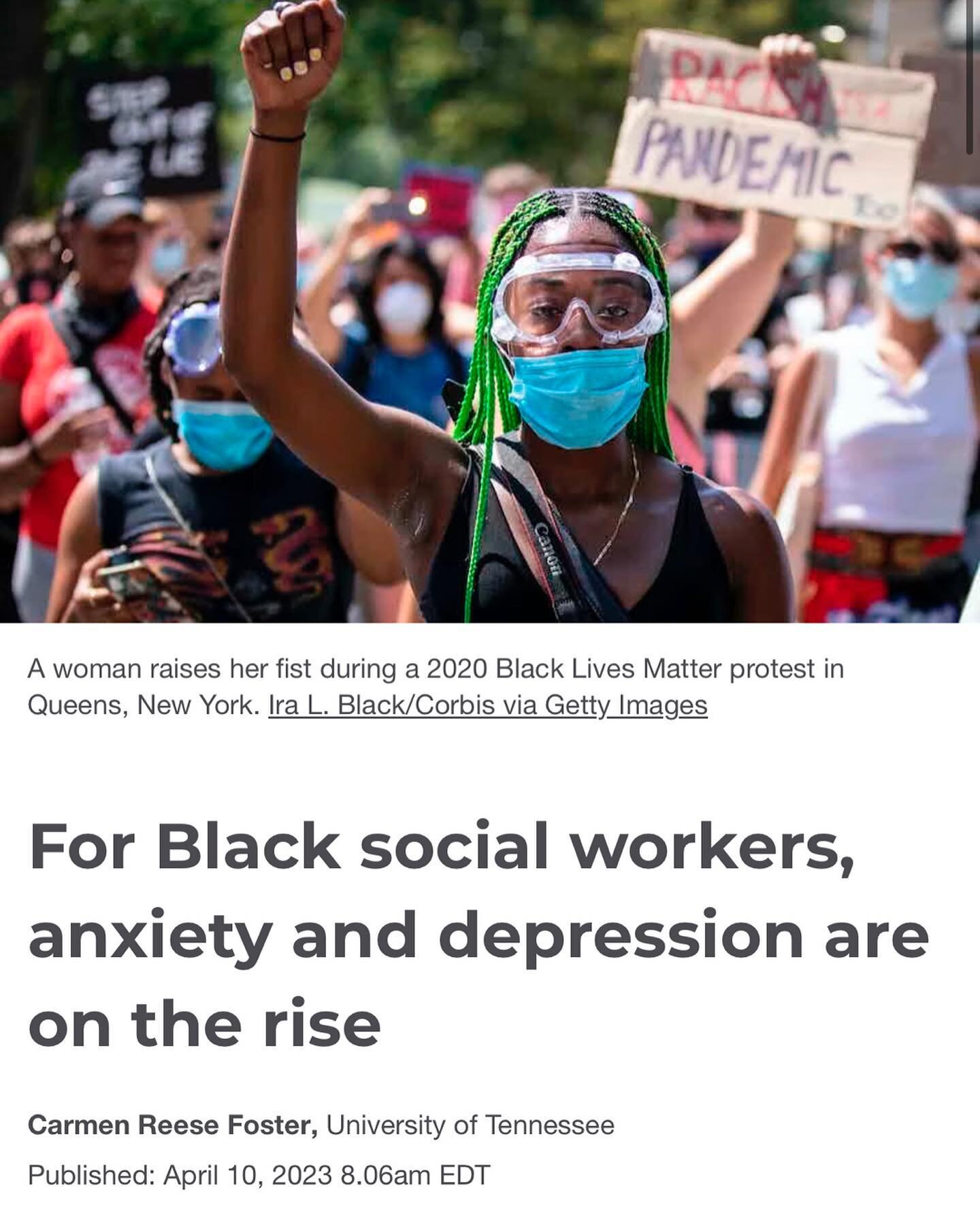 no long caption. 

link to the full article is located in the bio. 

rest and resist 

#socialwork #socialworker #blacksocialworkers  #blacktherapist