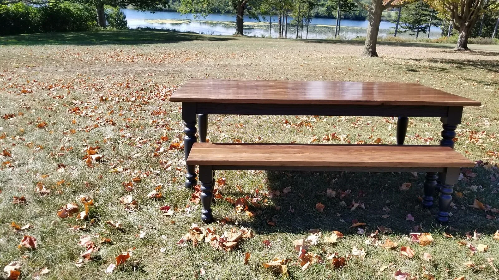 The Wallace Family Table - with Bench