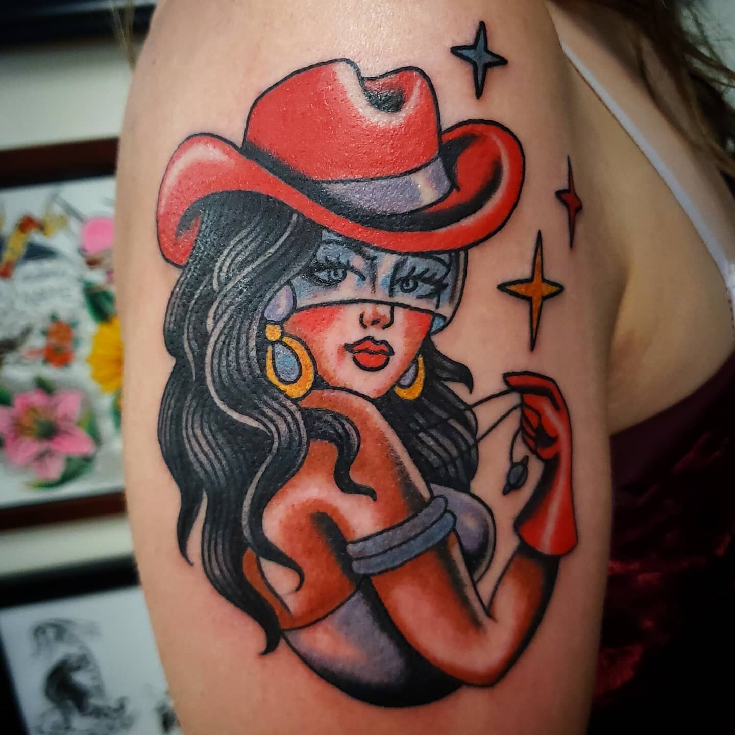 Space cowgirl by @leelkiwi
DM her diresctly to book for July!