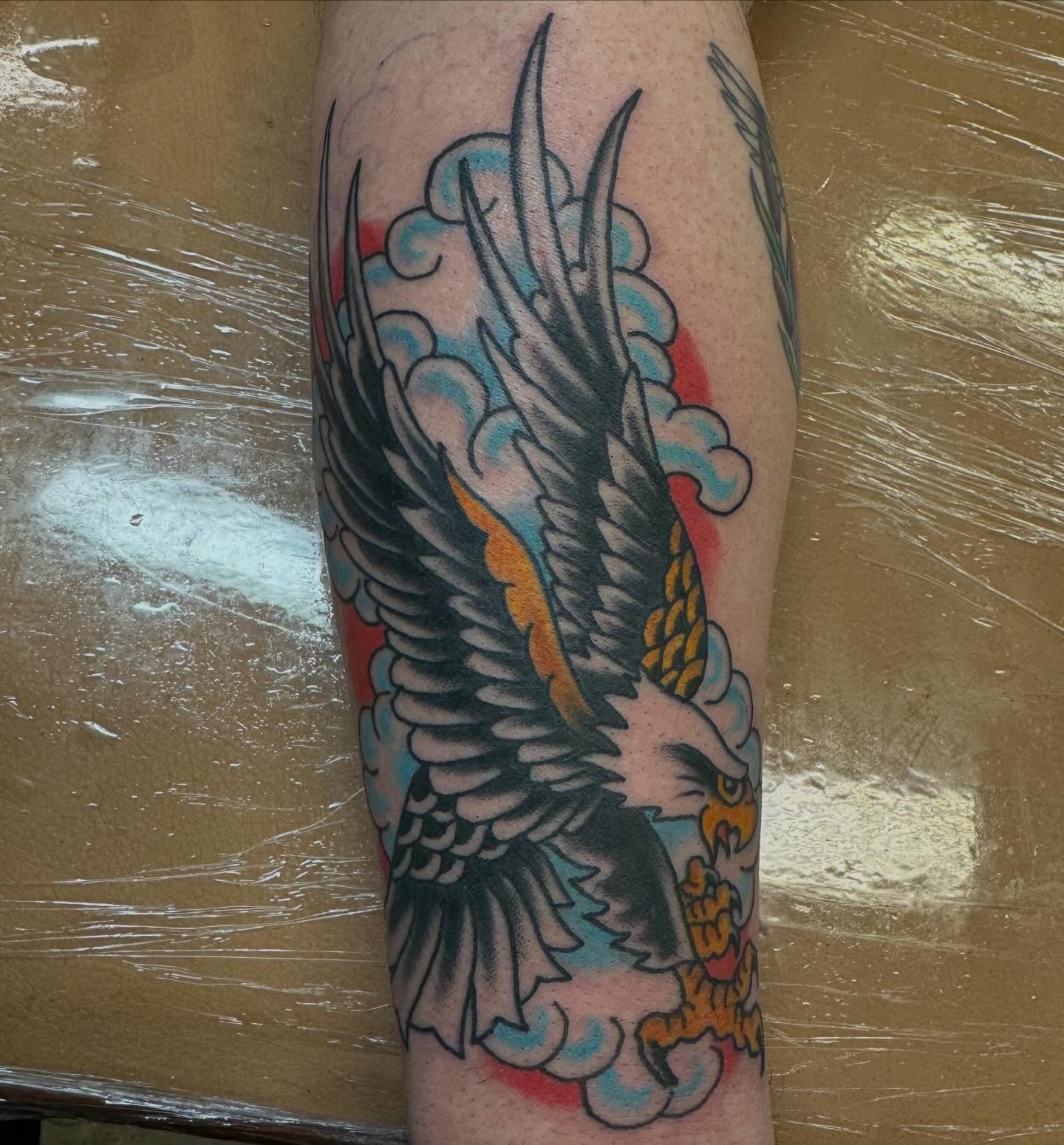 🦅 by @mattquale #eagletattoo #spokanetattooshop #ironandgoldtattoo