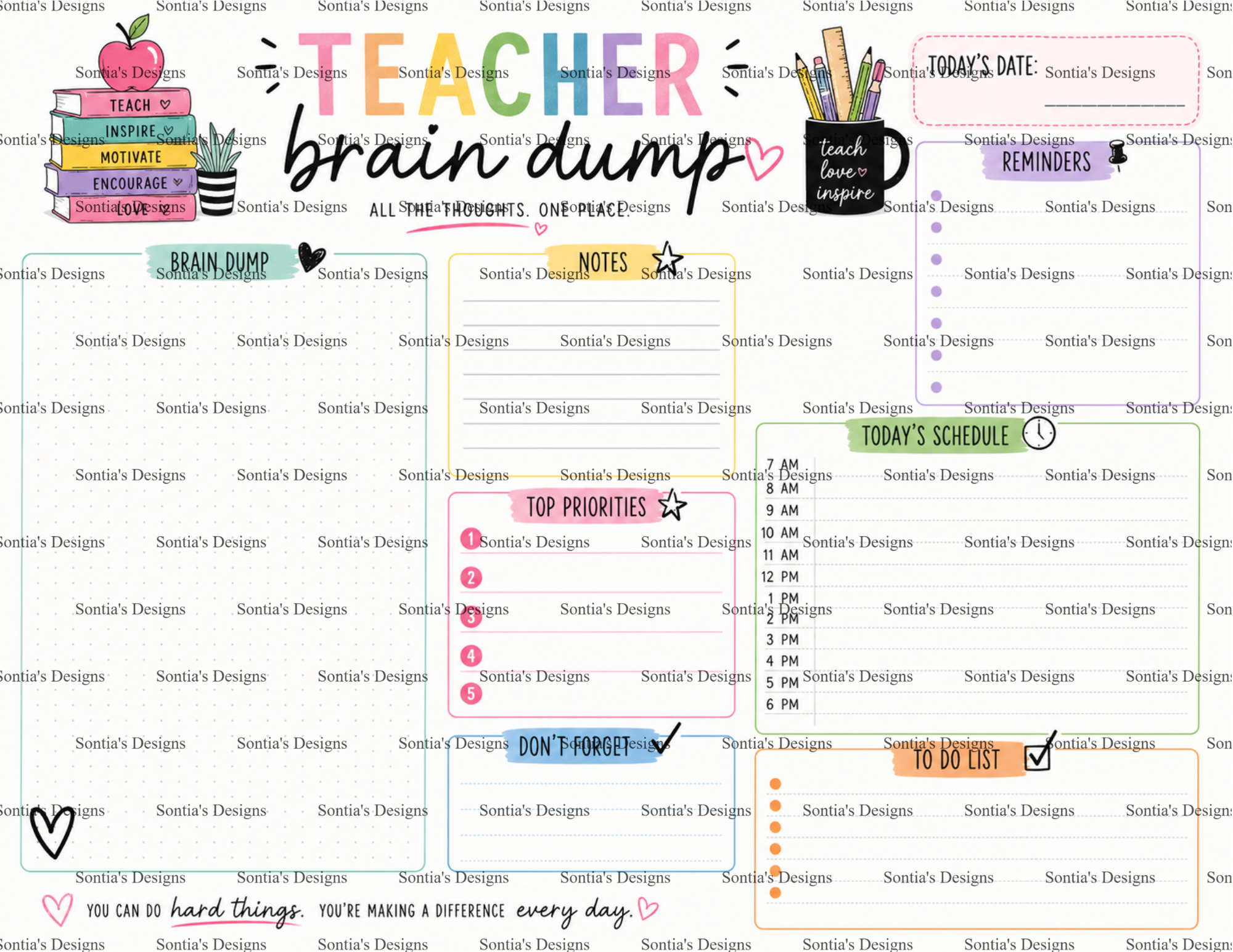 Teacher Brain Dump