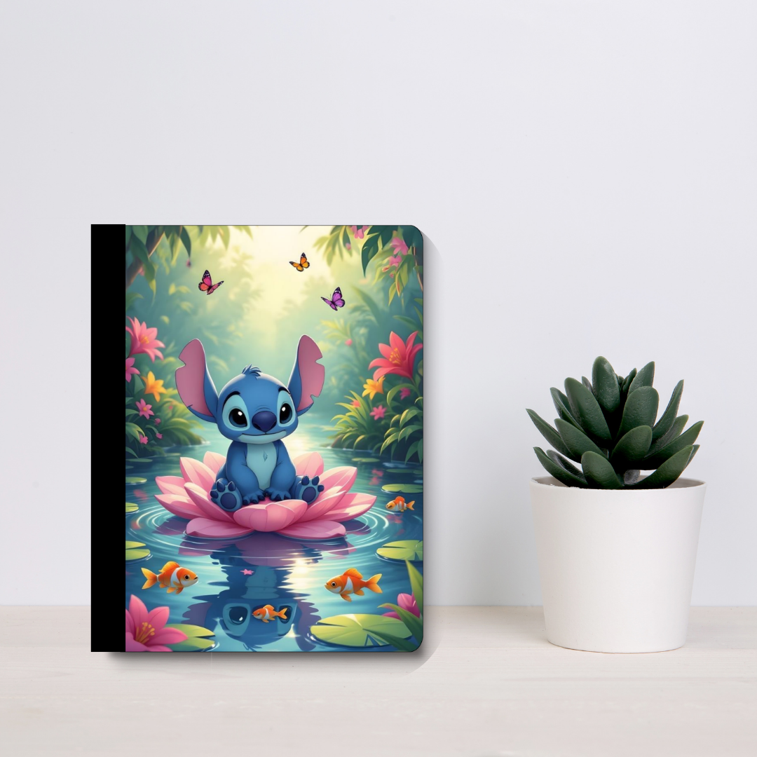 Cute Blue Alien Tropical Composition Notebook