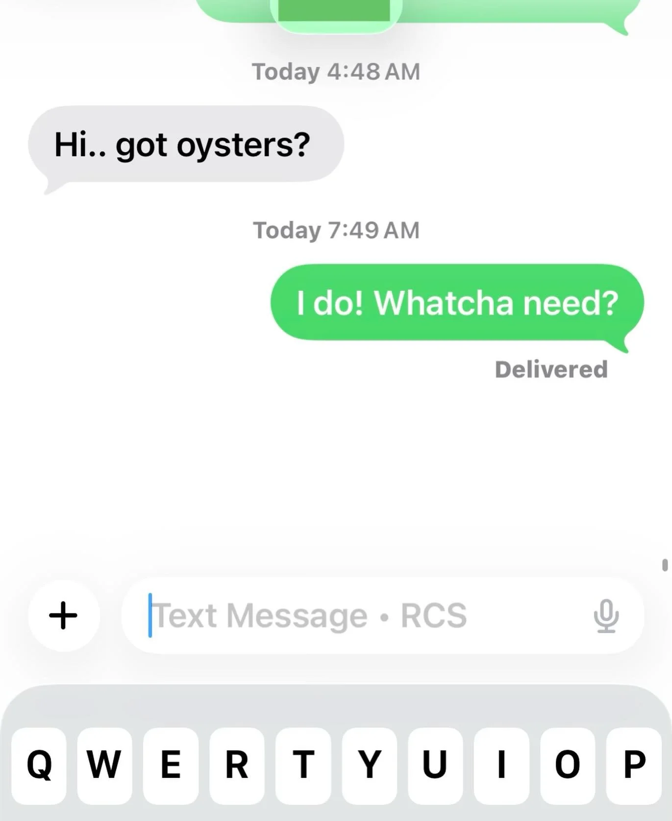 If you&rsquo;re texting for oysters before 5 a.m., I respect the commitment 😎🫣🤣 &hellip;just a note- we&rsquo;ll be doing limited harvests this weekend- Anna is off to the vet today with one of the sheep who is having an ear issue and we&rsquo;ll 