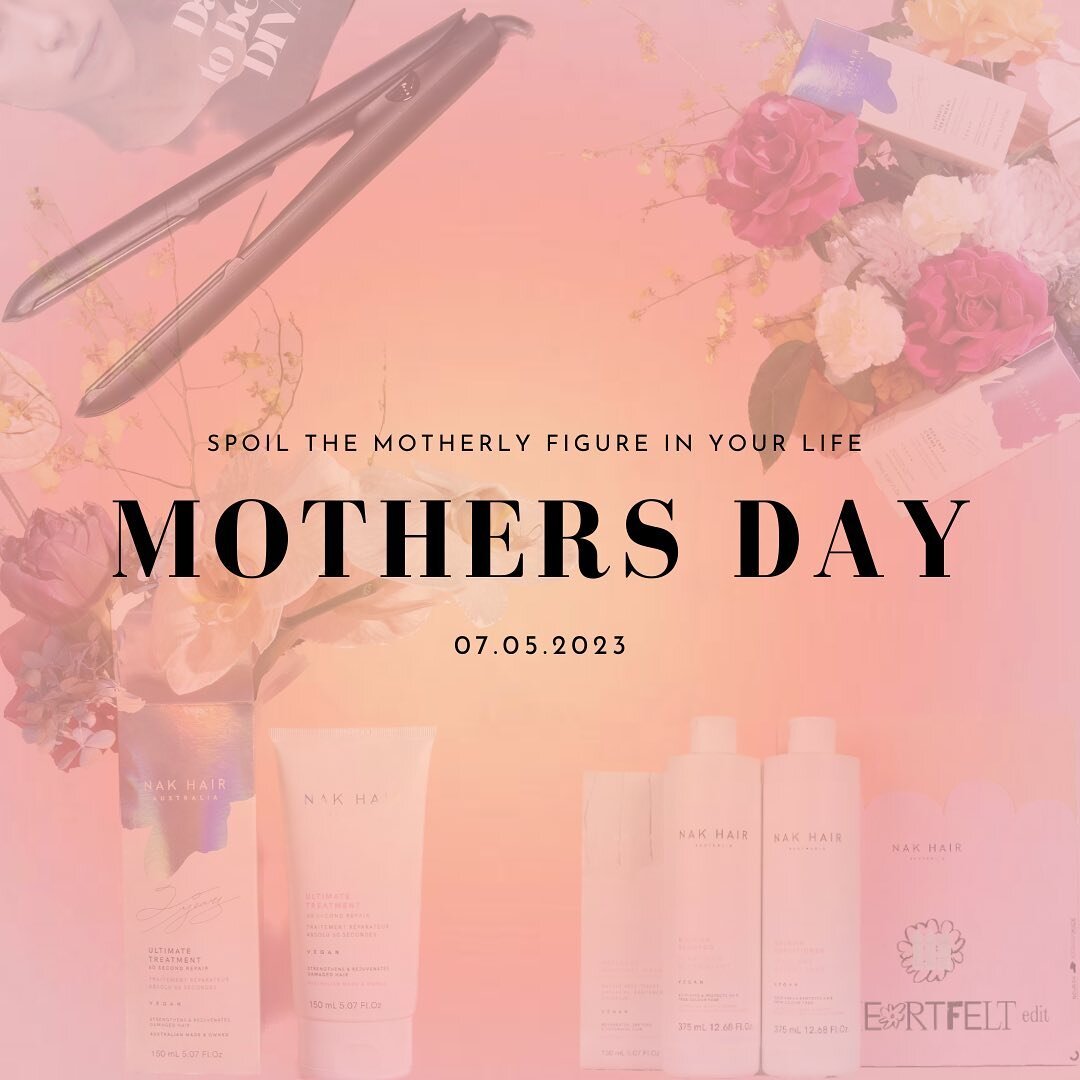 💐💕MOTHERS DAY 💕💐
We are right around the corner from spoiling the loved women &amp; motherly figures in our lives 💓💓
🌷TREATMENTS, LEAVE IN + STYLING PRODUCTS
🌷GIFT PACK TRIOS: HYDRATE &amp; VOLUME @nakhair + @originalmineral + @originalminera