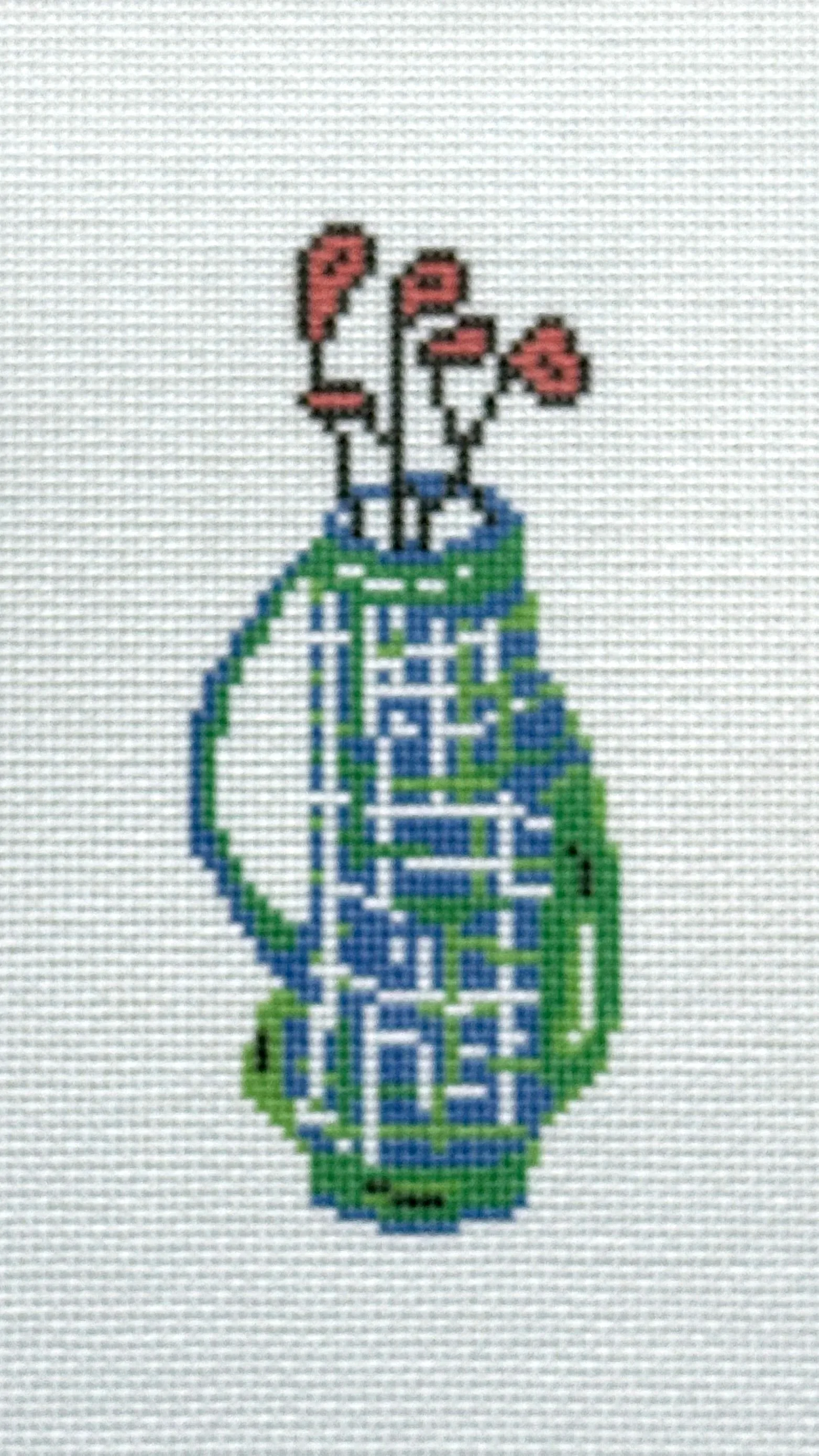 Blue Plaid Golf Bag