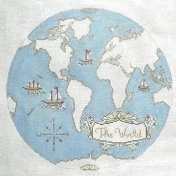 Atlas Pillow in Light Blue