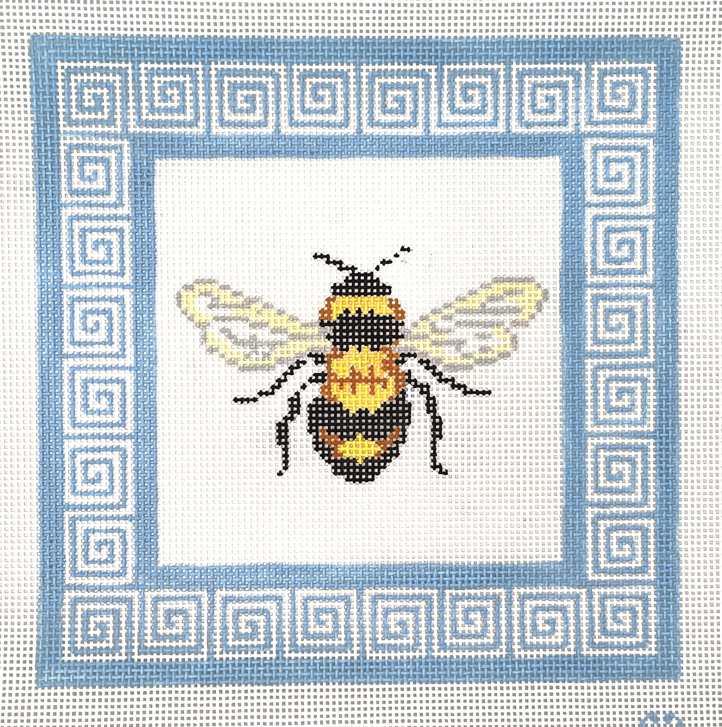 Bee with Greek Key