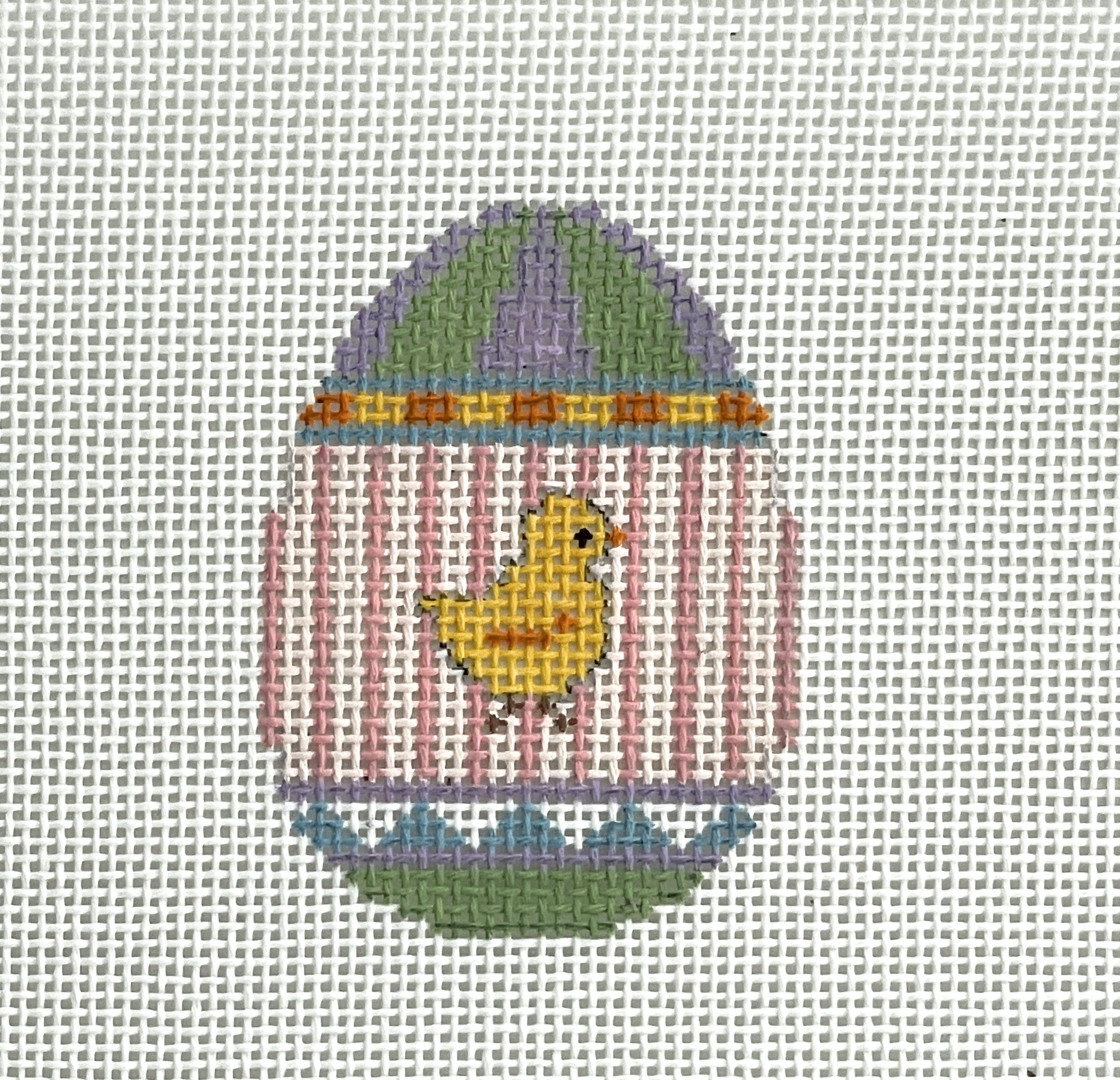 Tiny Egg Series - Chick on Stripes.jpeg