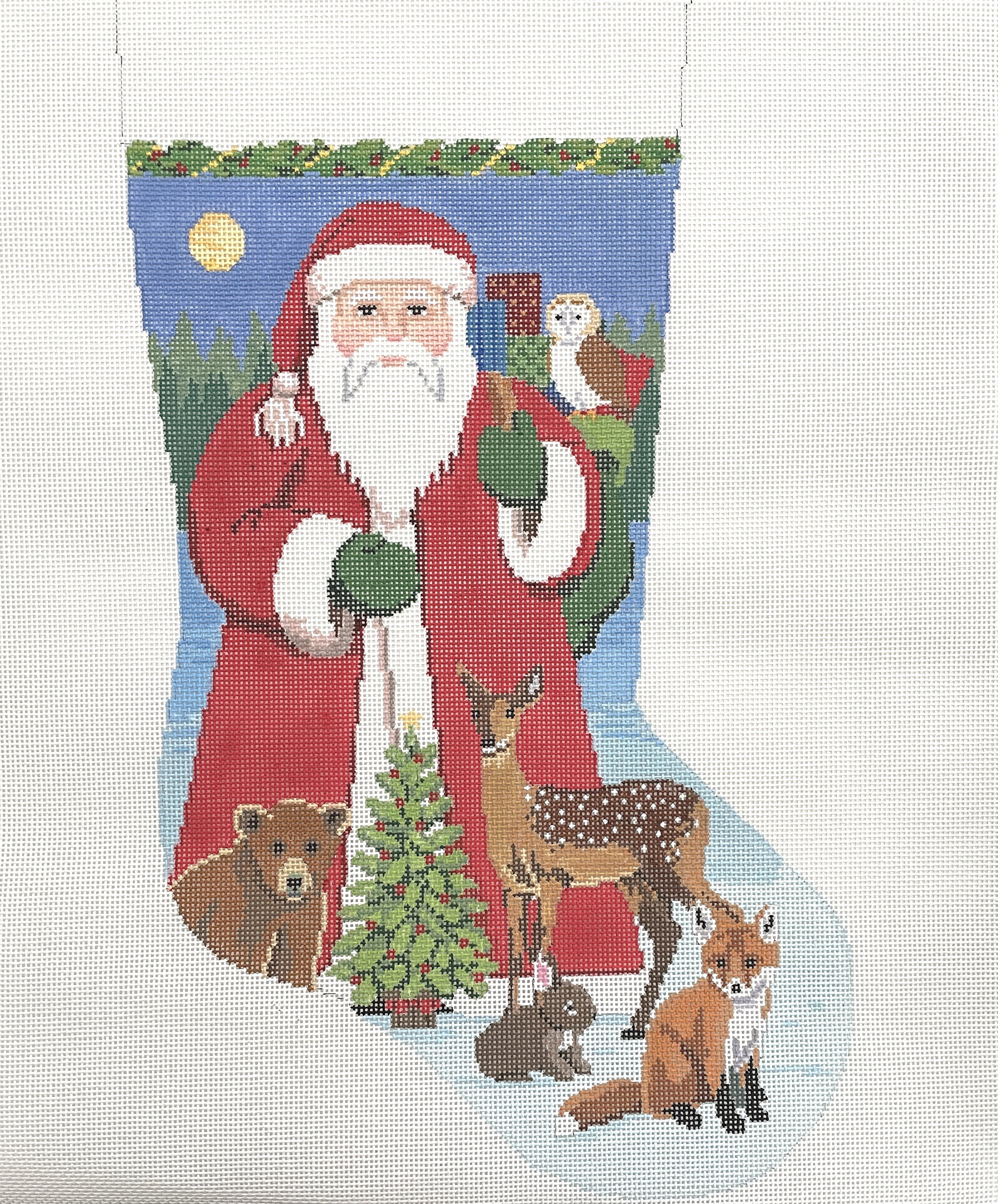 Santa with Baby Forest Animals.jpeg