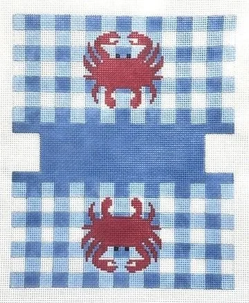 Crab and Gingham Pouch