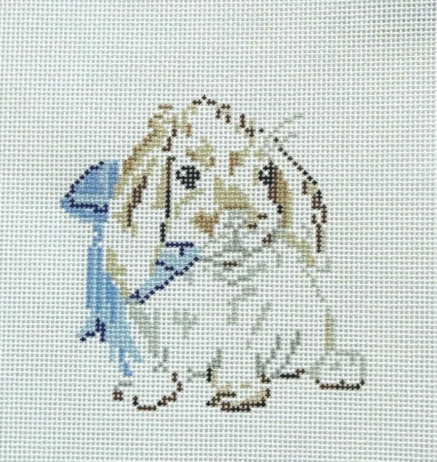Bunny with Blue Bow