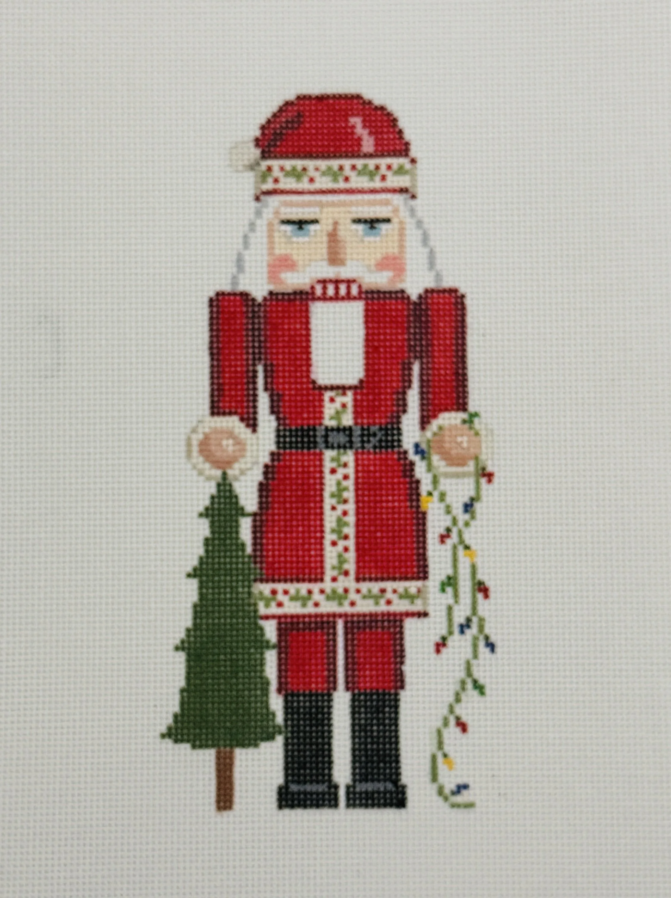 Nutcracker Santa with Tree