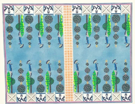 Peacock Topiary Backgammon Board