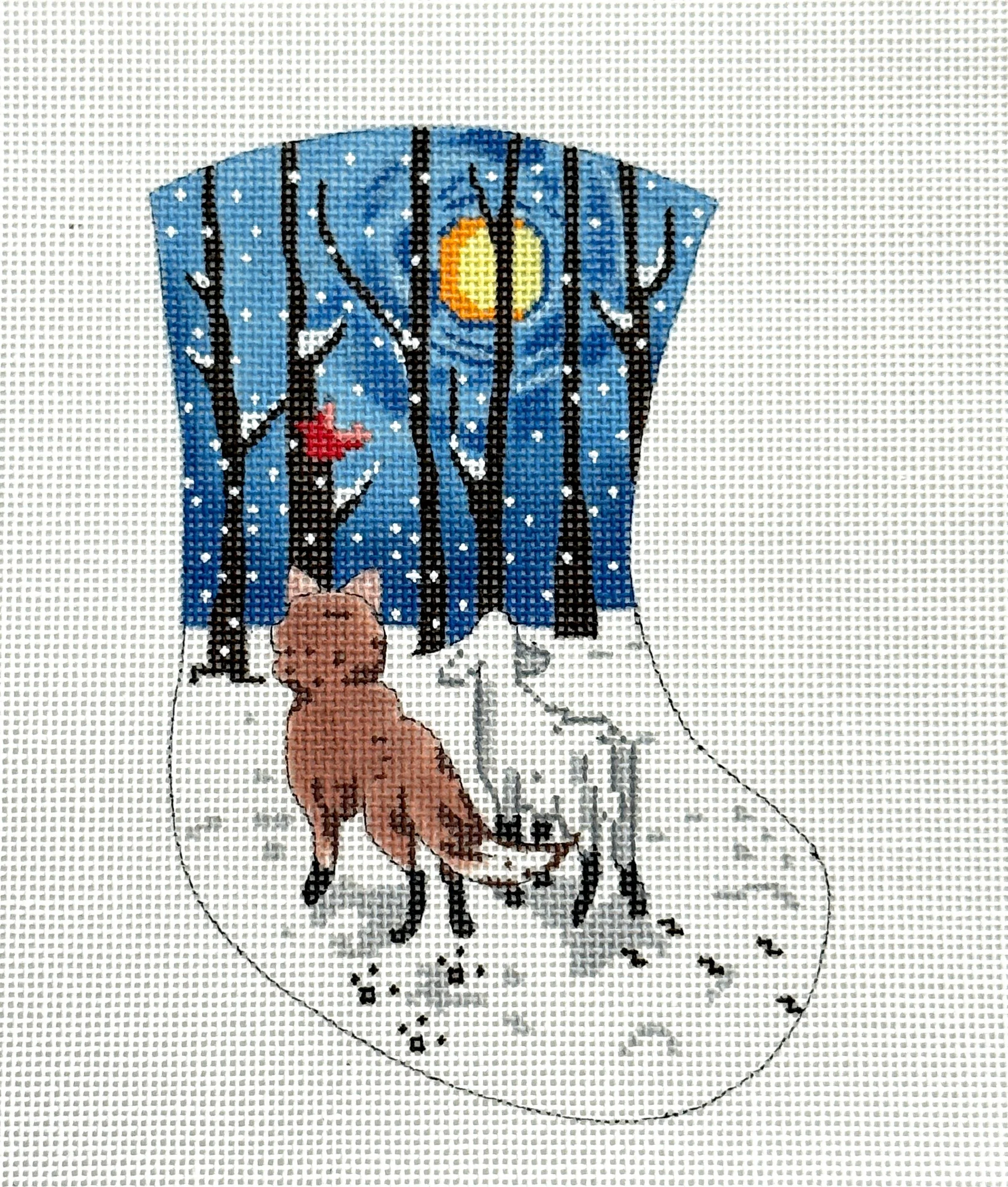 Fox and Lamb mini stocking