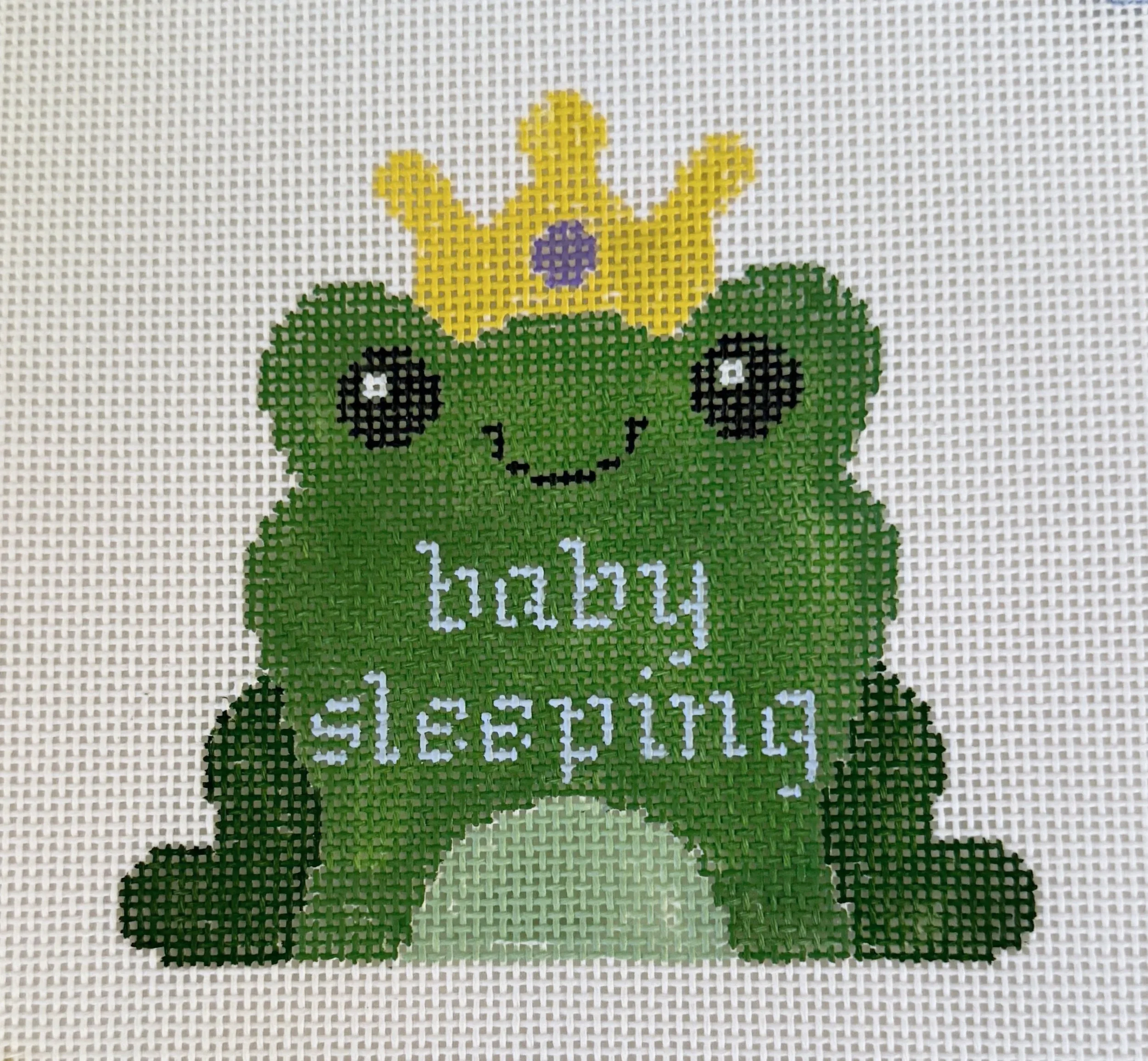 Baby Sleeping Frog Prince
