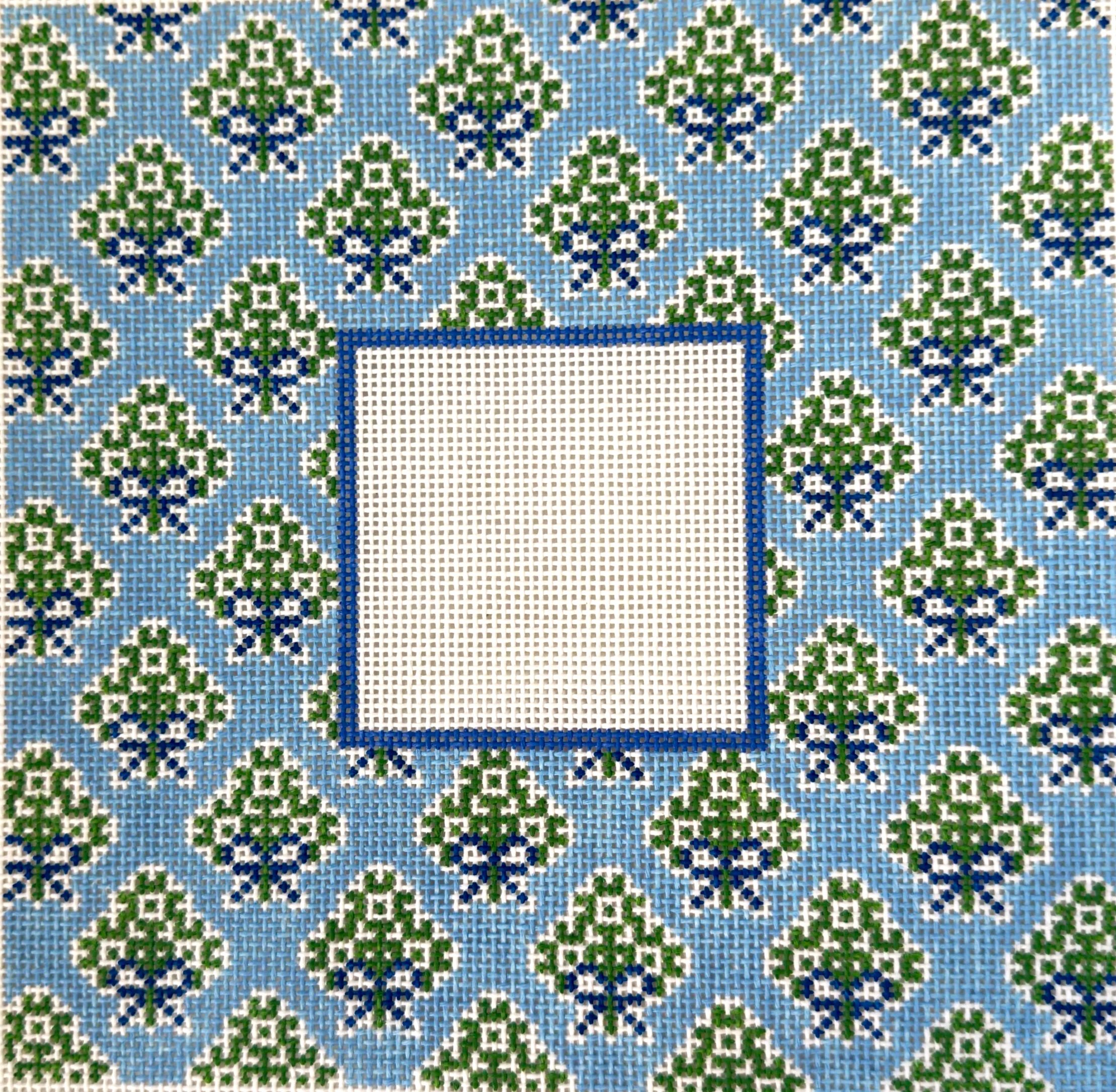 Blue Medallion Frame