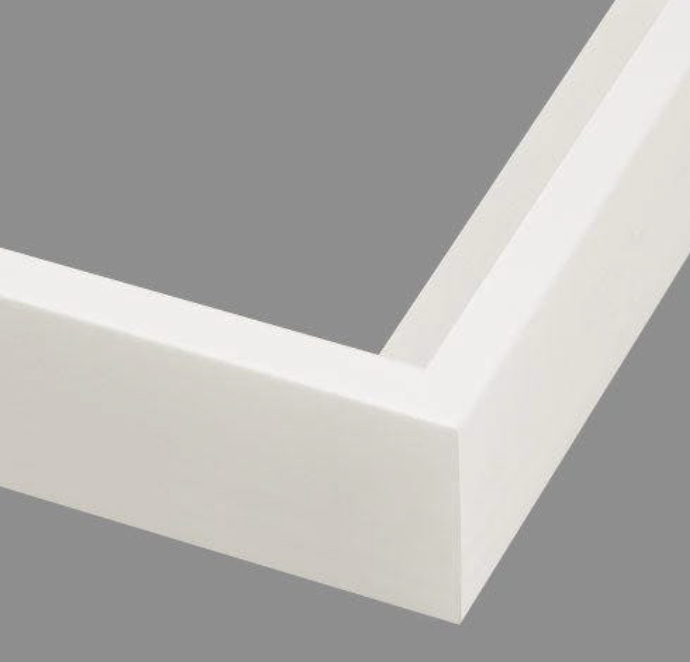 White Satin Frame for Custom Artwork