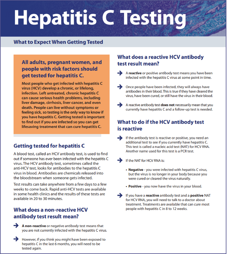 PR How do I Get Tested for HCV? — Virginia HEPC