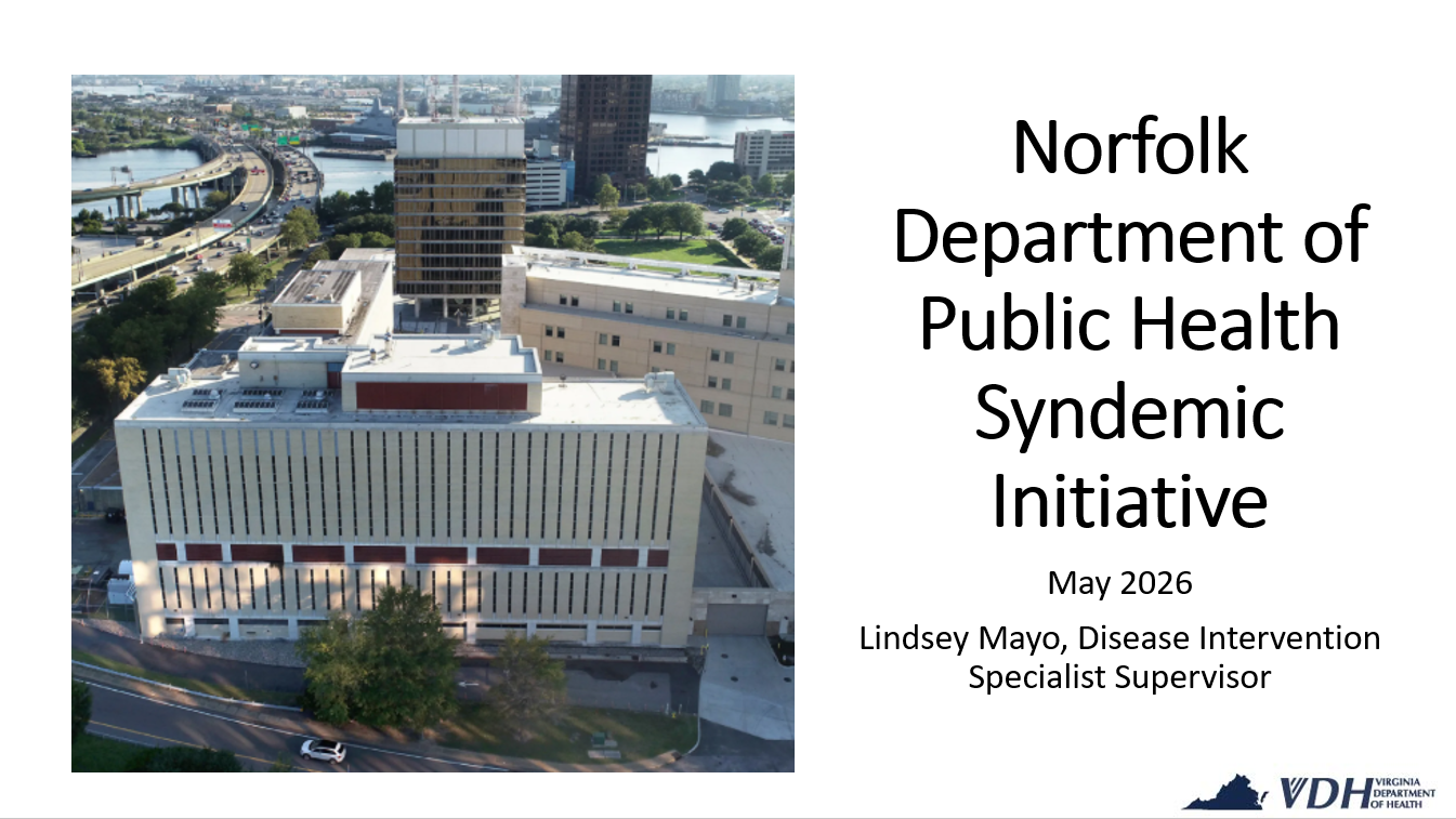MAY 2026 PRESENTATION: Norfolk Department of Public Health Syndemic Initiative