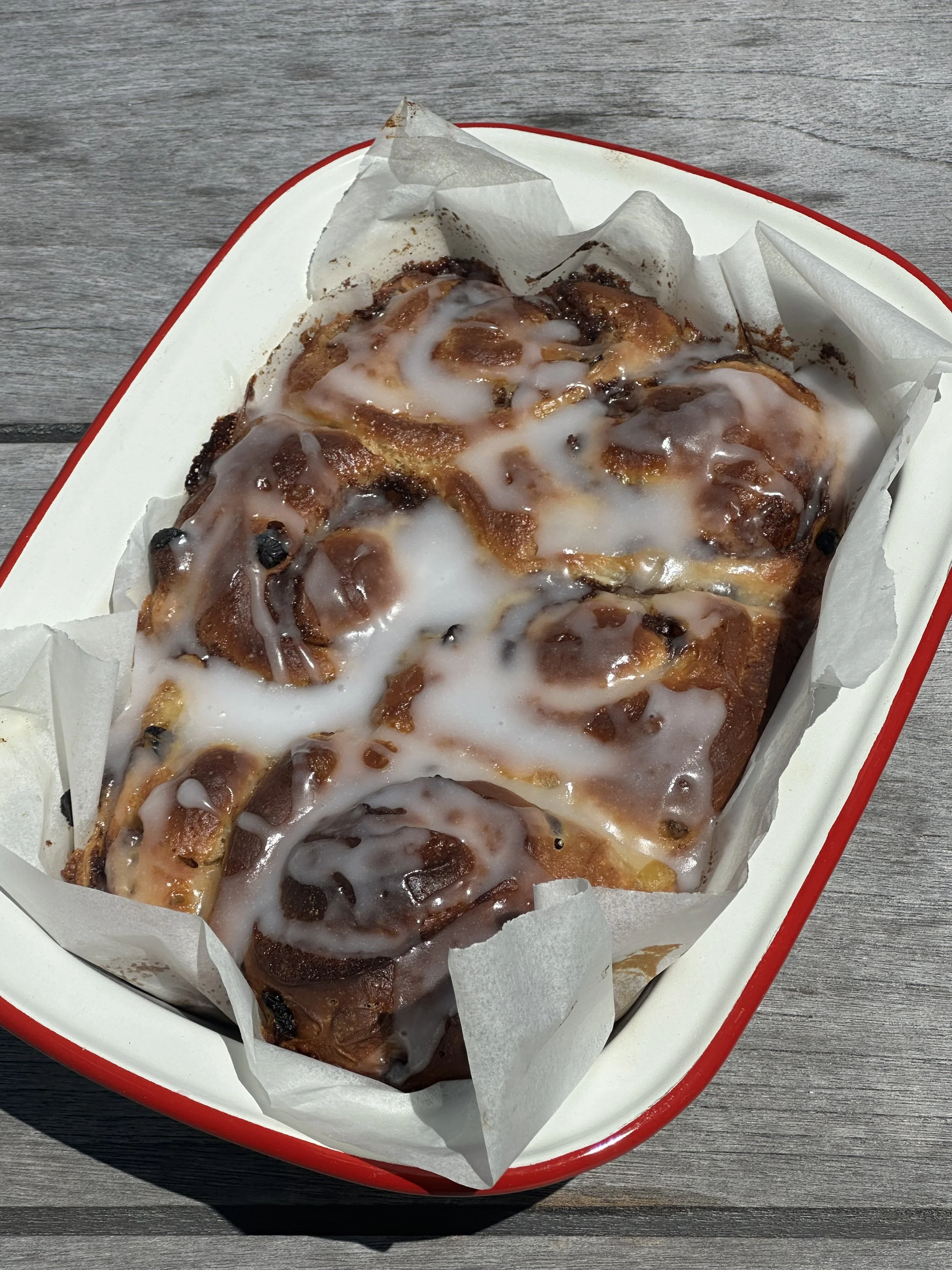 Cinnamon Rolls with cream cheese frosting