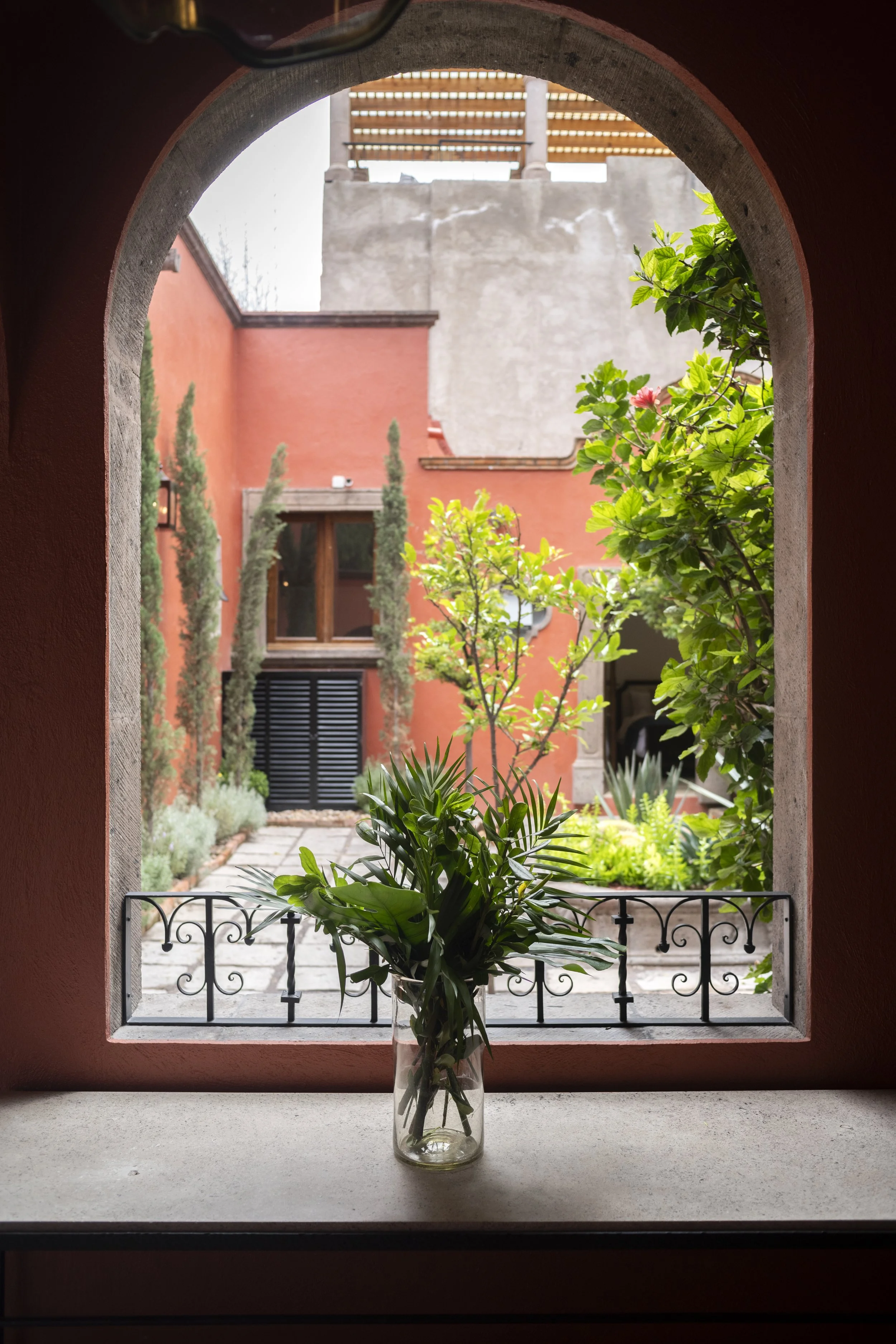 El Cardo View into the courtyard