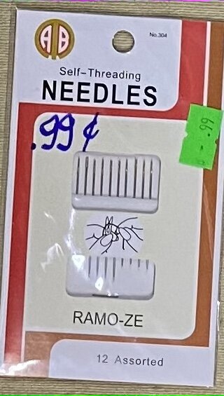 Self-Threading Needles – Assorted 12 count — SAS Fabrics