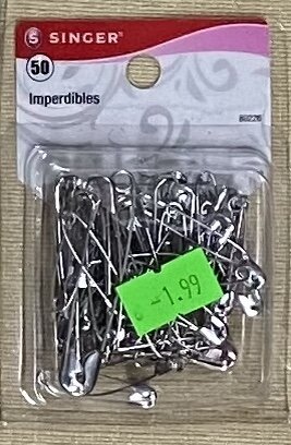 Singer Safety Pins Assorted Sizes – 50 count — SAS Fabrics