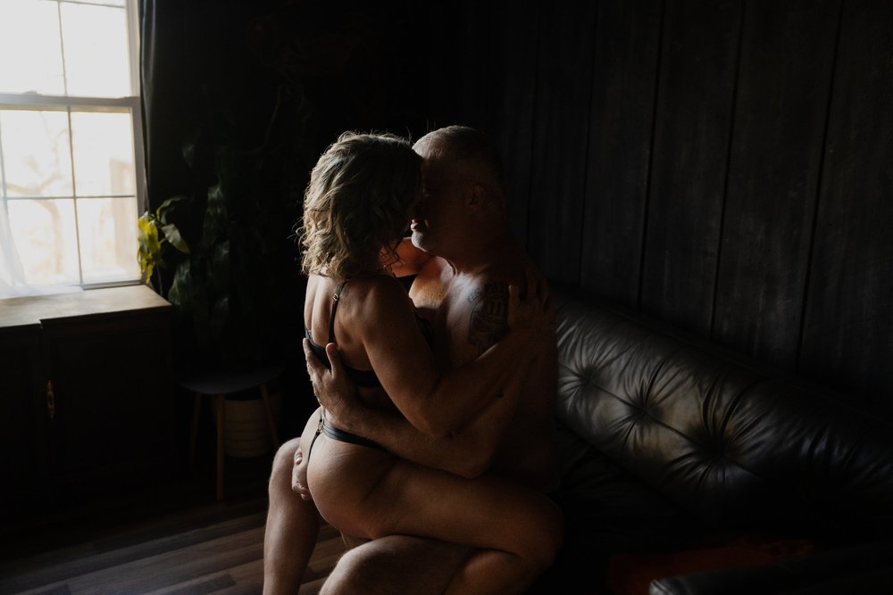 intimate erotica photography session at The Boudoir Studio in Crumpler North Carolina