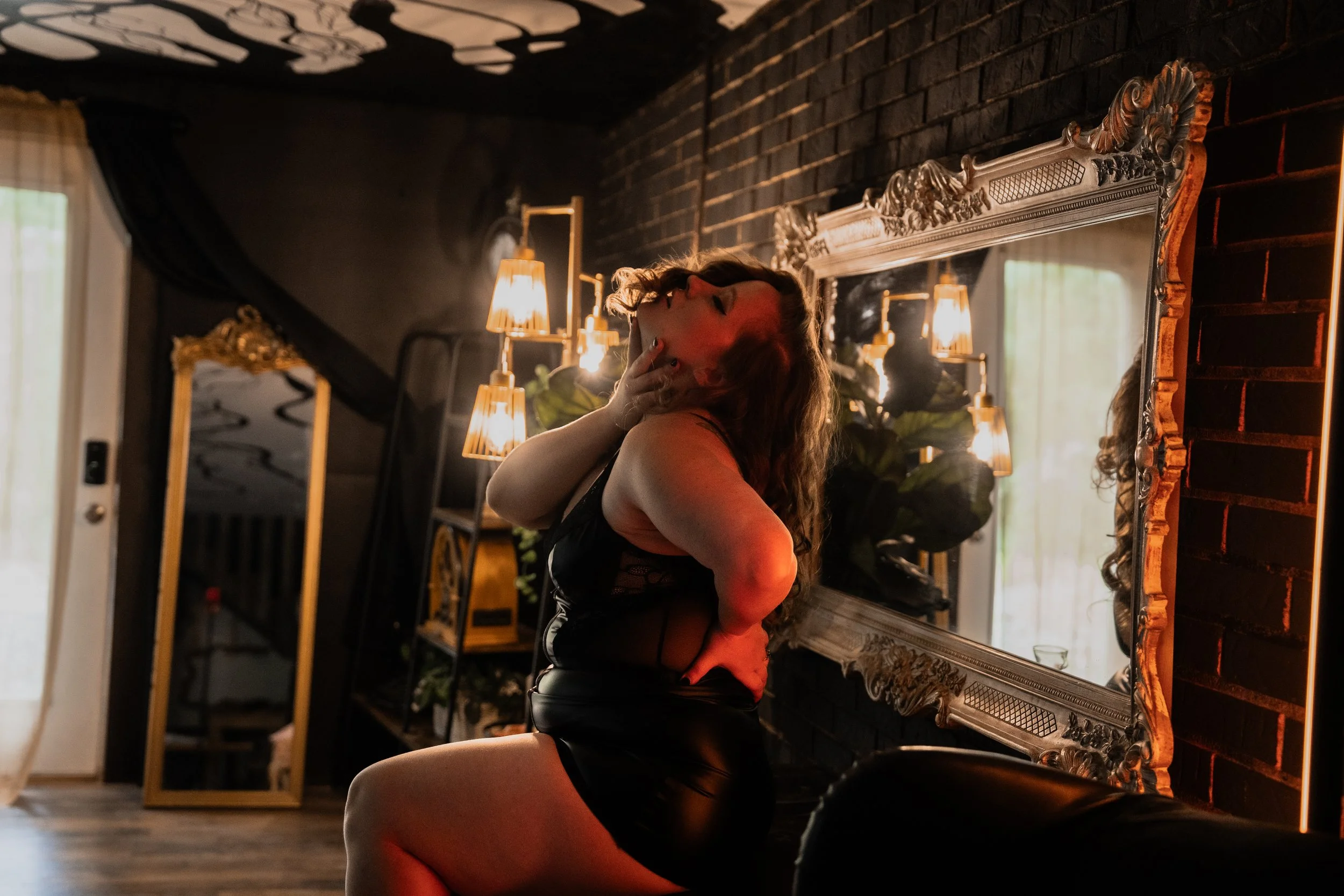 artistic moody exotic boudoir photo