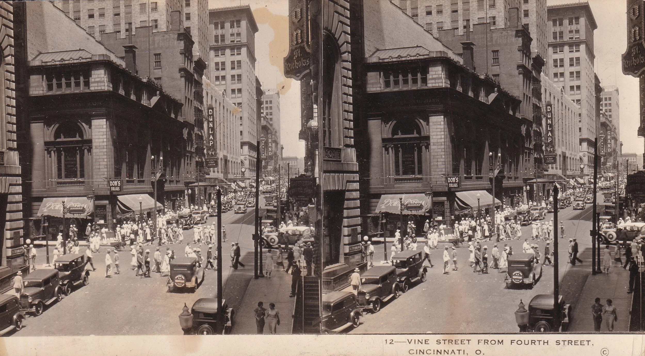 Vine Street from Fourth Street