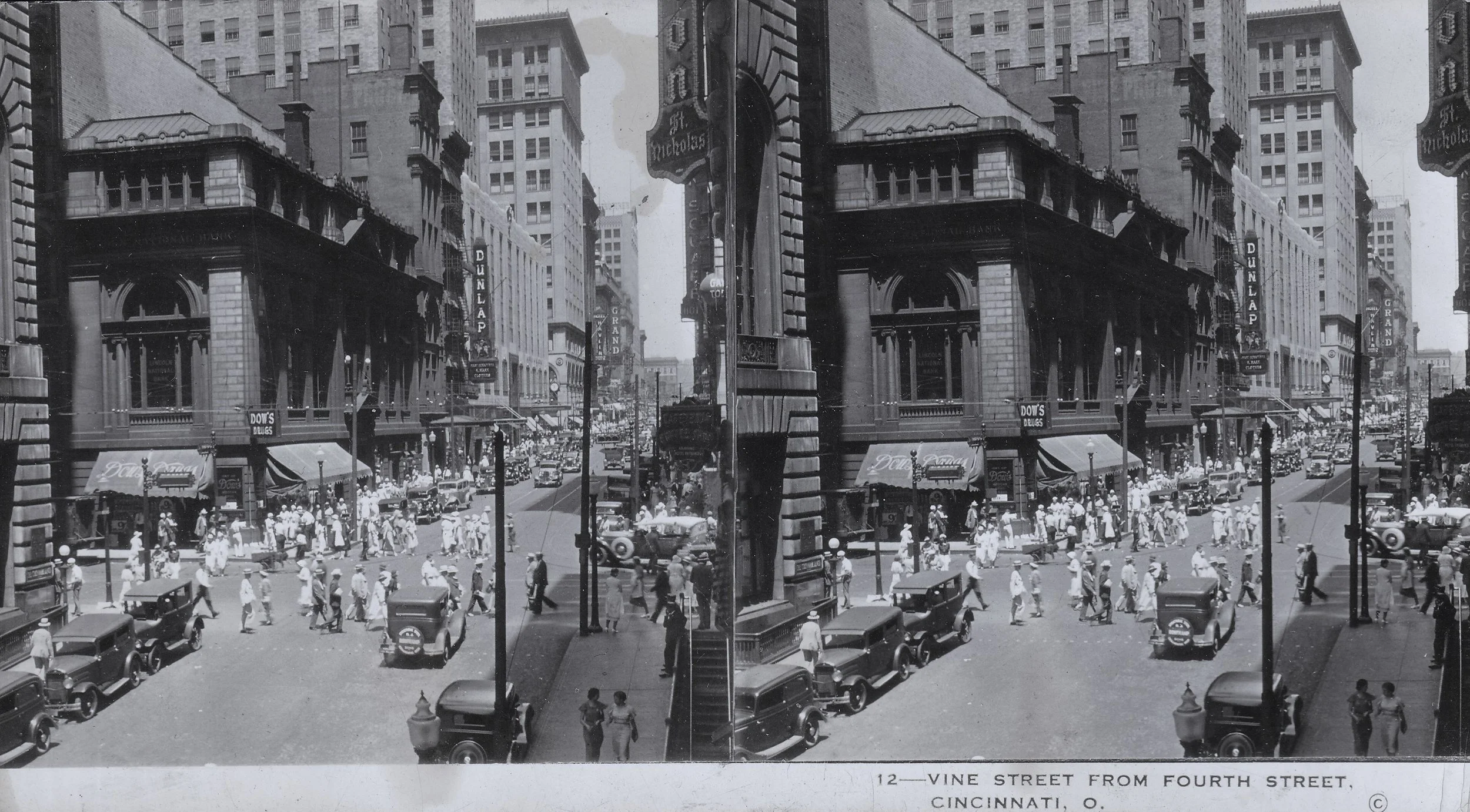 Vine Street from Fourth Street