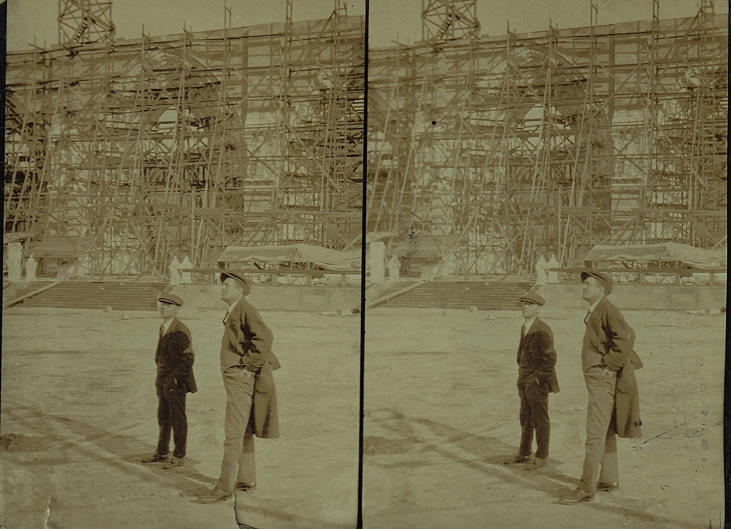No. 1 - Facade of Notre Dame Cathedral in Construction