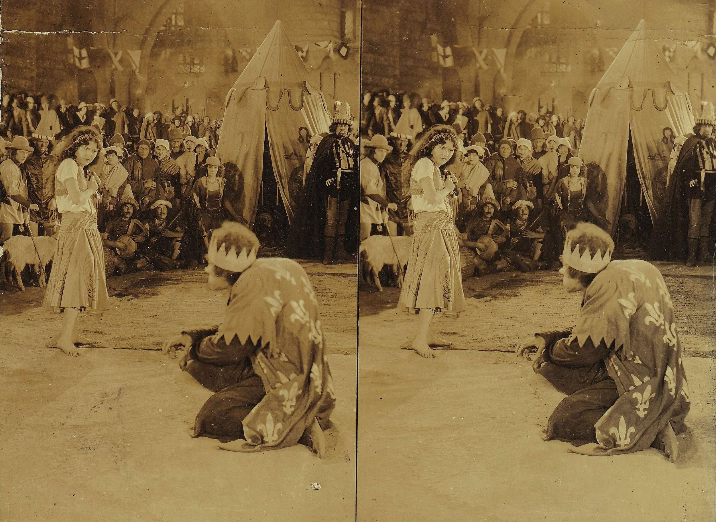 No. 6 - Quasimodo fasinated (sic) by Esmeralda's dancing