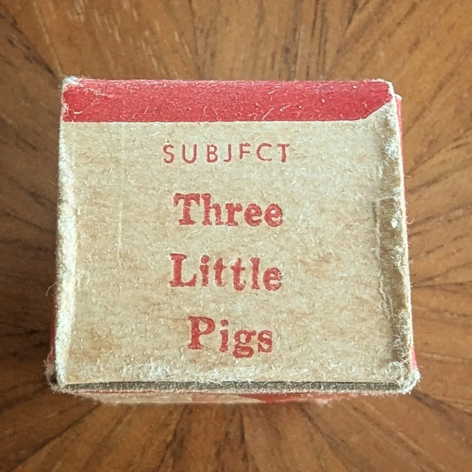 Box #2 (variation). The word "SUBJECT" is smaller.
