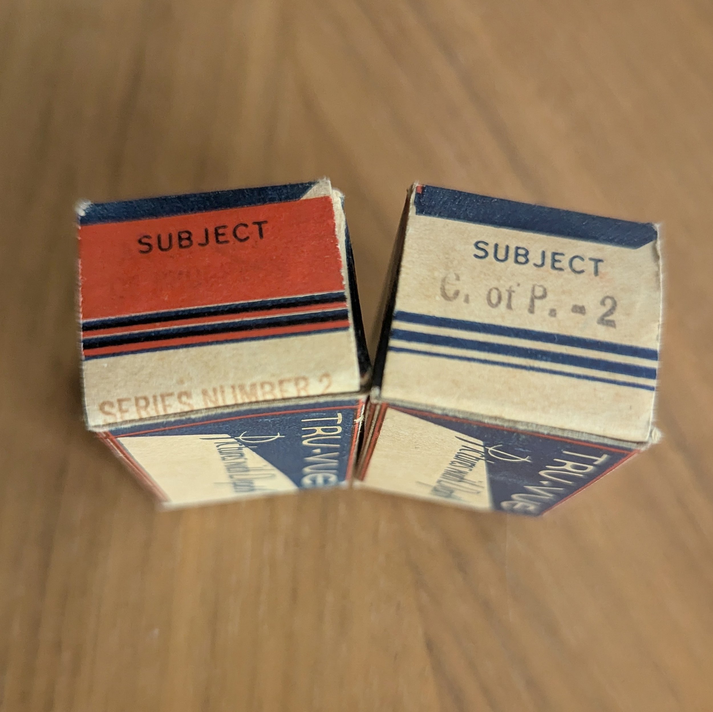 "Century of Progress Series Number 2" was eventually shortened to "C. of P. -2"