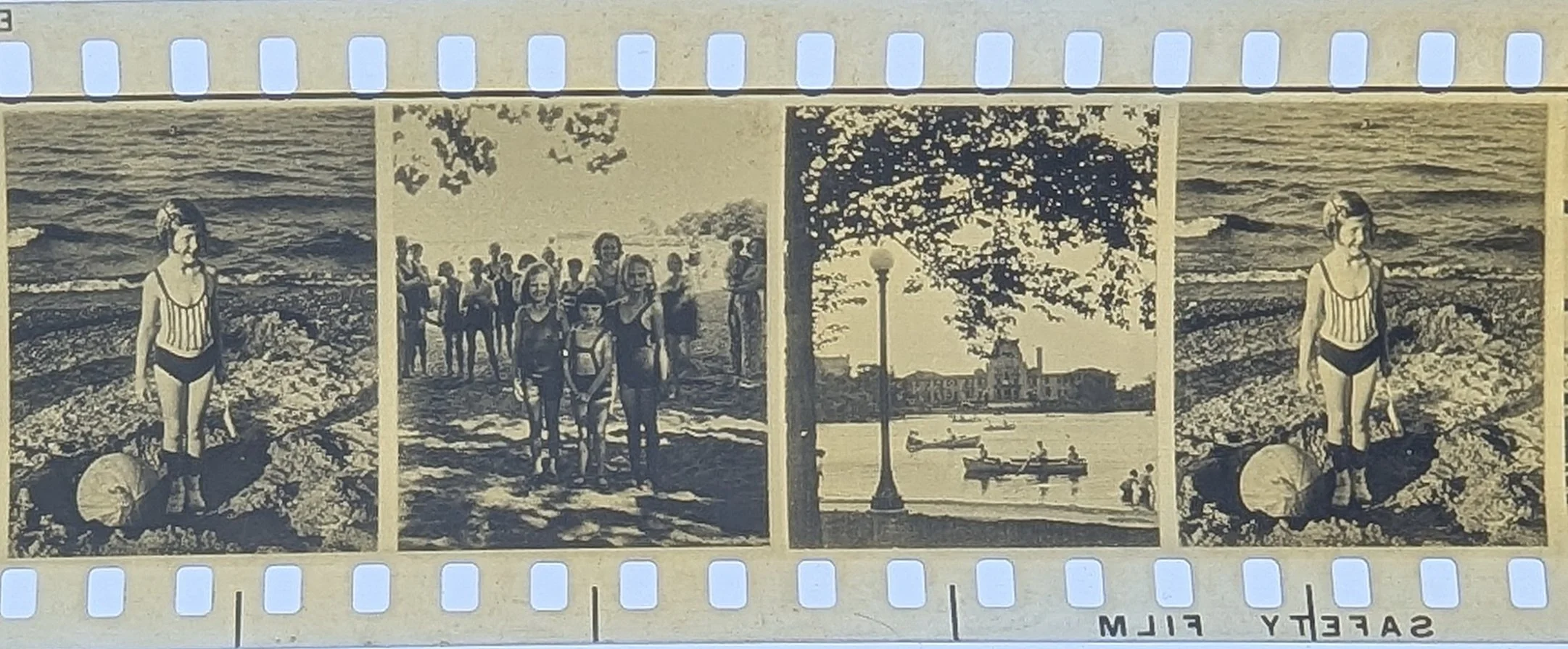 Frames from the Tru-Vue filmstrip "Marvels of Plastic Photography"