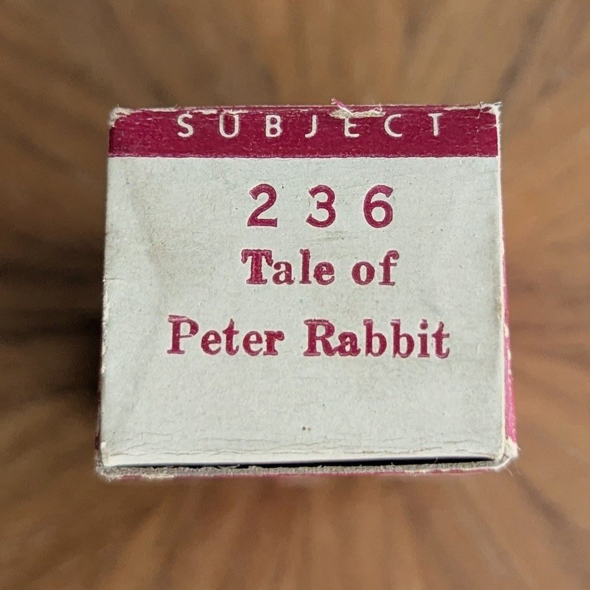 Box #5 (variation). Mixed serif, red type. Sans-serif number with serif title.