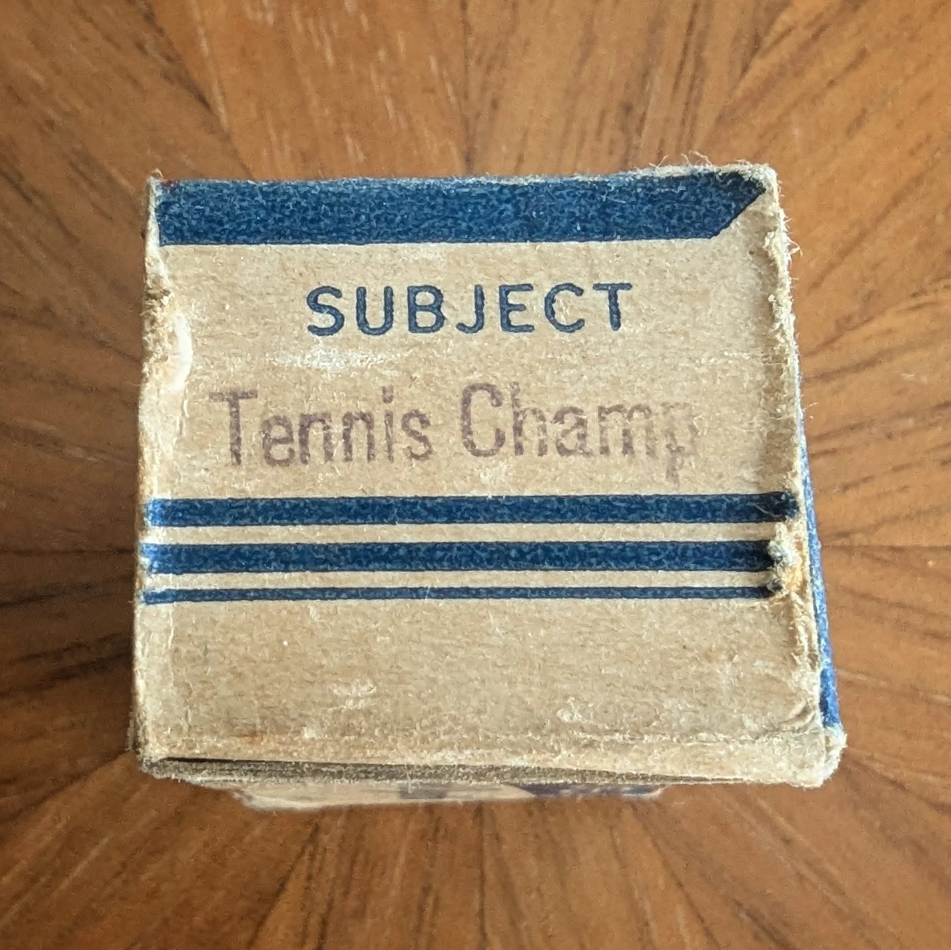 Box #1 (variation) - Red is removed to make more room for film title. Remainder of box is completely the same.