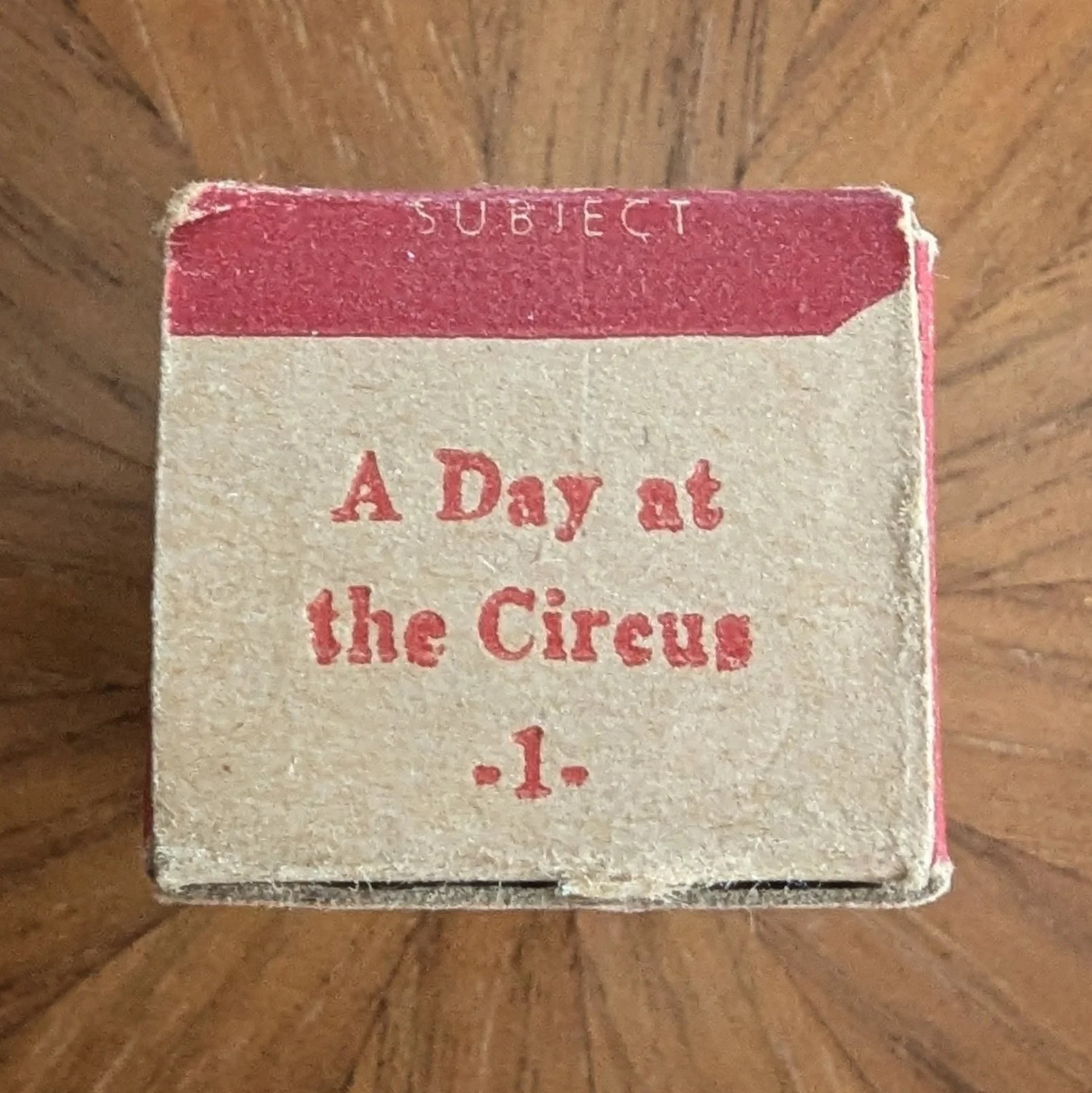 Box #2 (variation). Red area is larger and the word "SUBJECT" is moved into it.