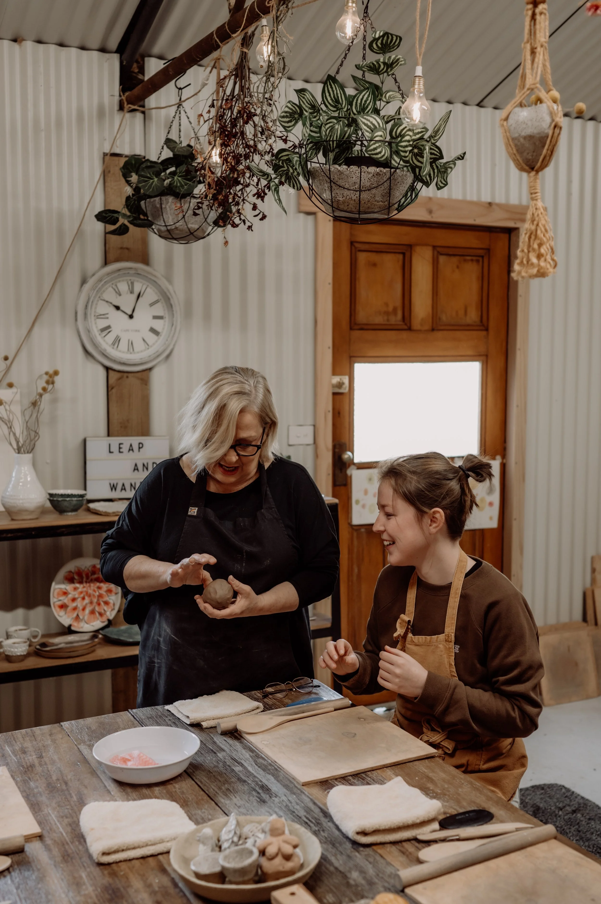 small workshop groups with lots of help