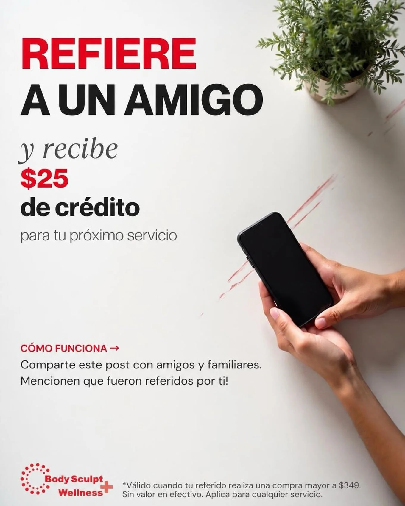 Refiere y recibe $25 de cr&eacute;dito 💫